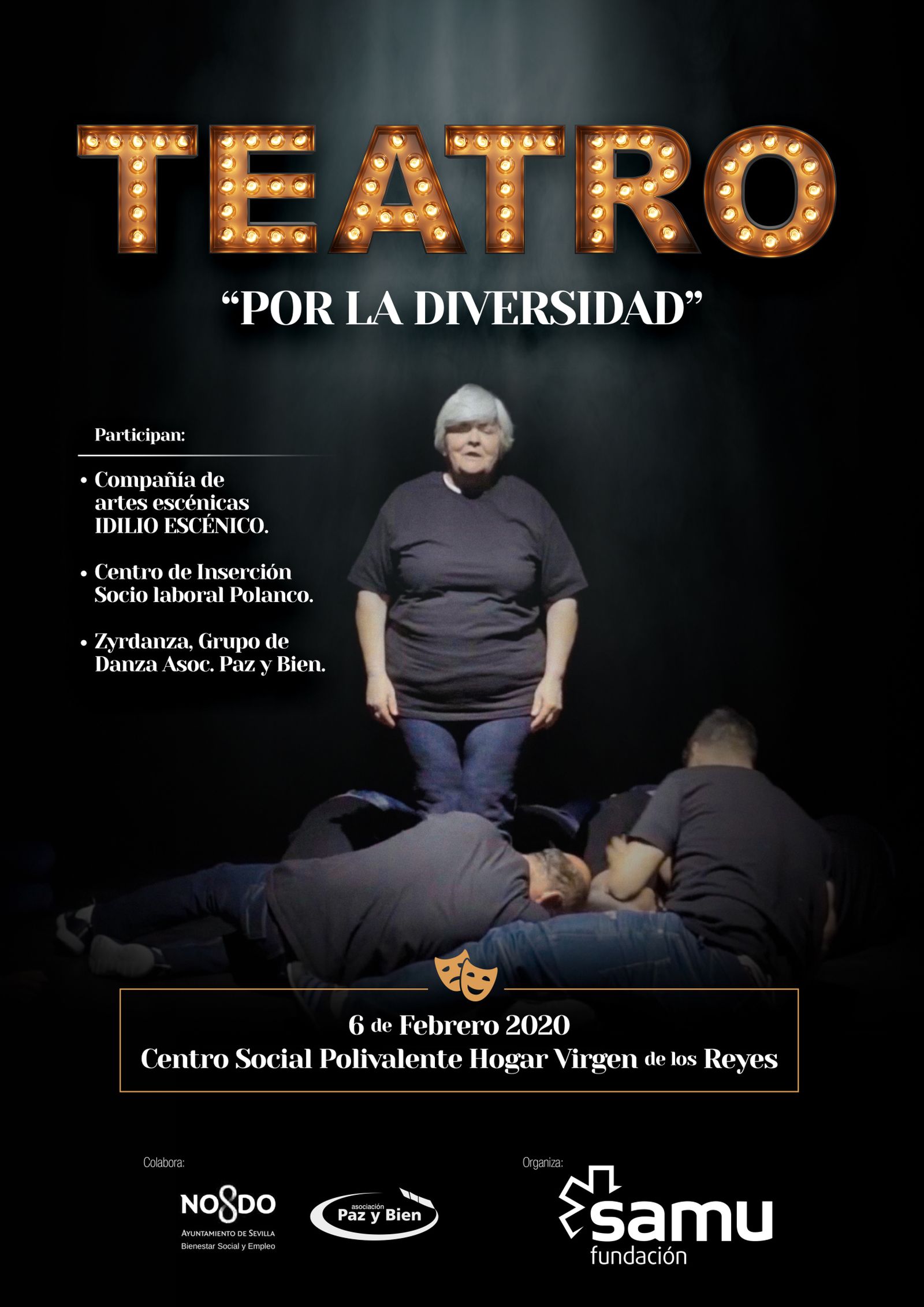 Cartel del Festival Teatro por la Diversidad.