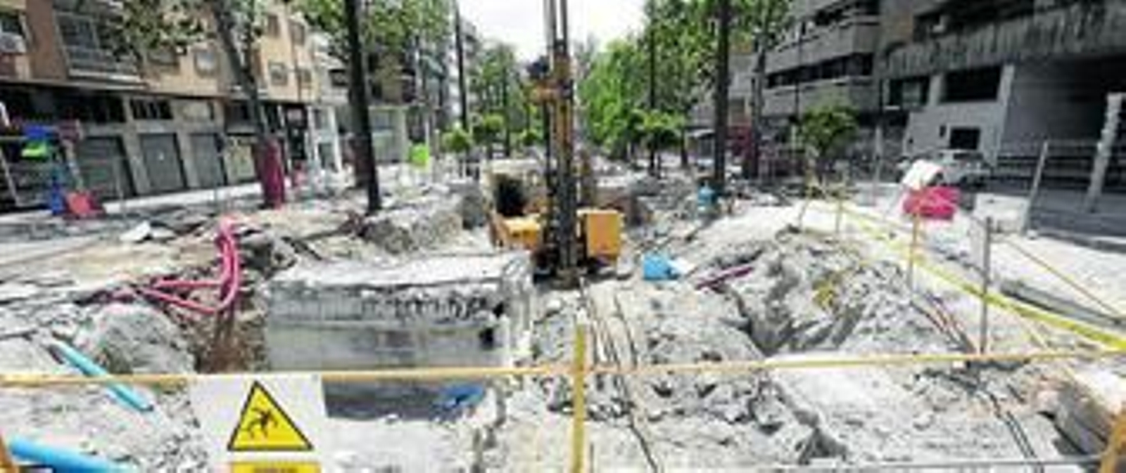 Las obras del Metropolitano de Granada cuentan ya casi con un 70% de ejecución.