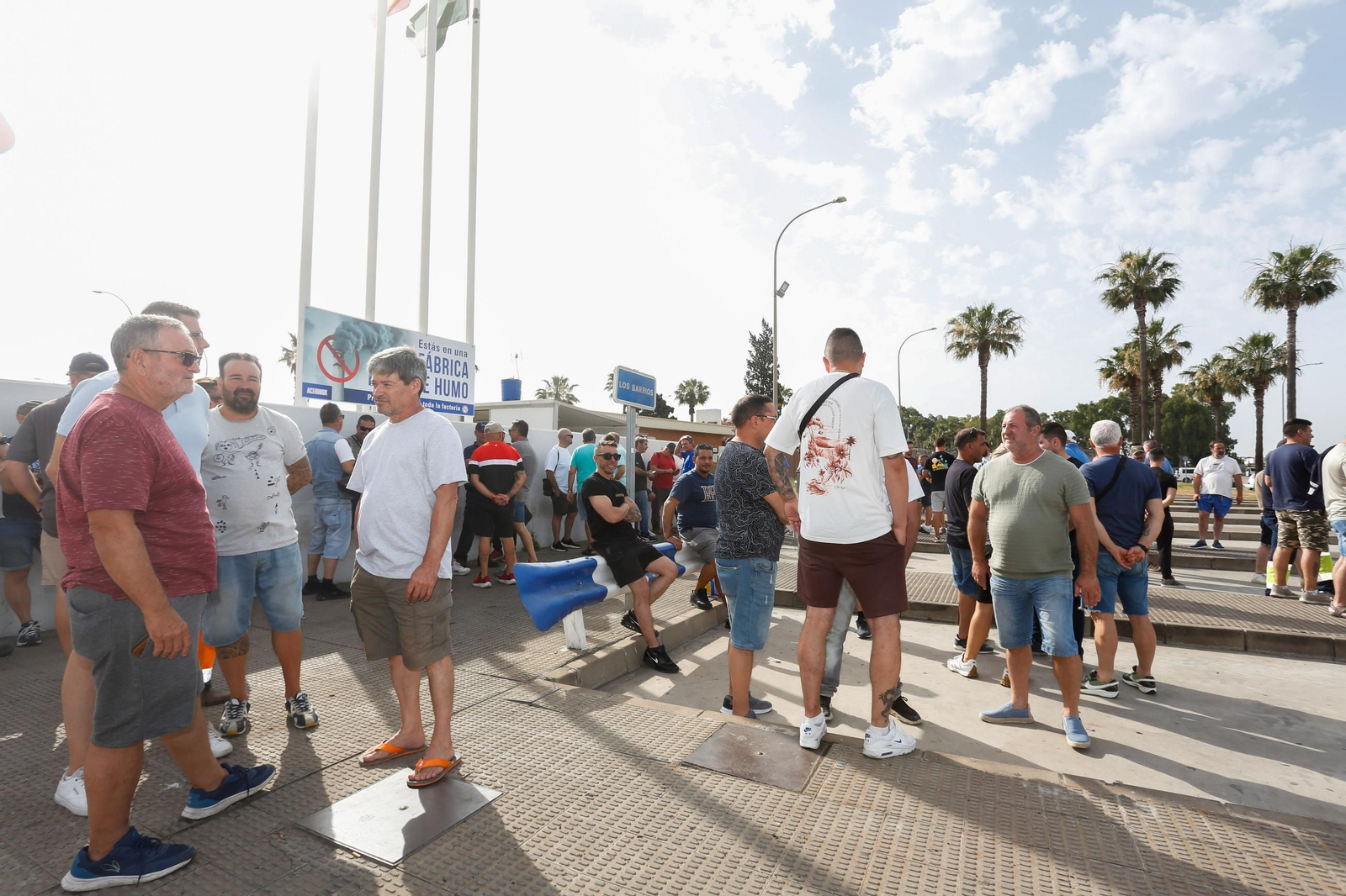 Las protestas por la huelga del metal este martes en el Campo de Gibraltar, en imágenes
