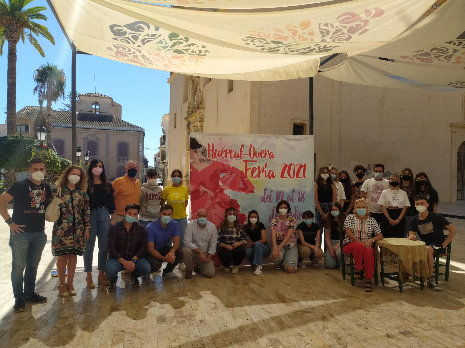 Un momento de la presentación del cartel anunciador.