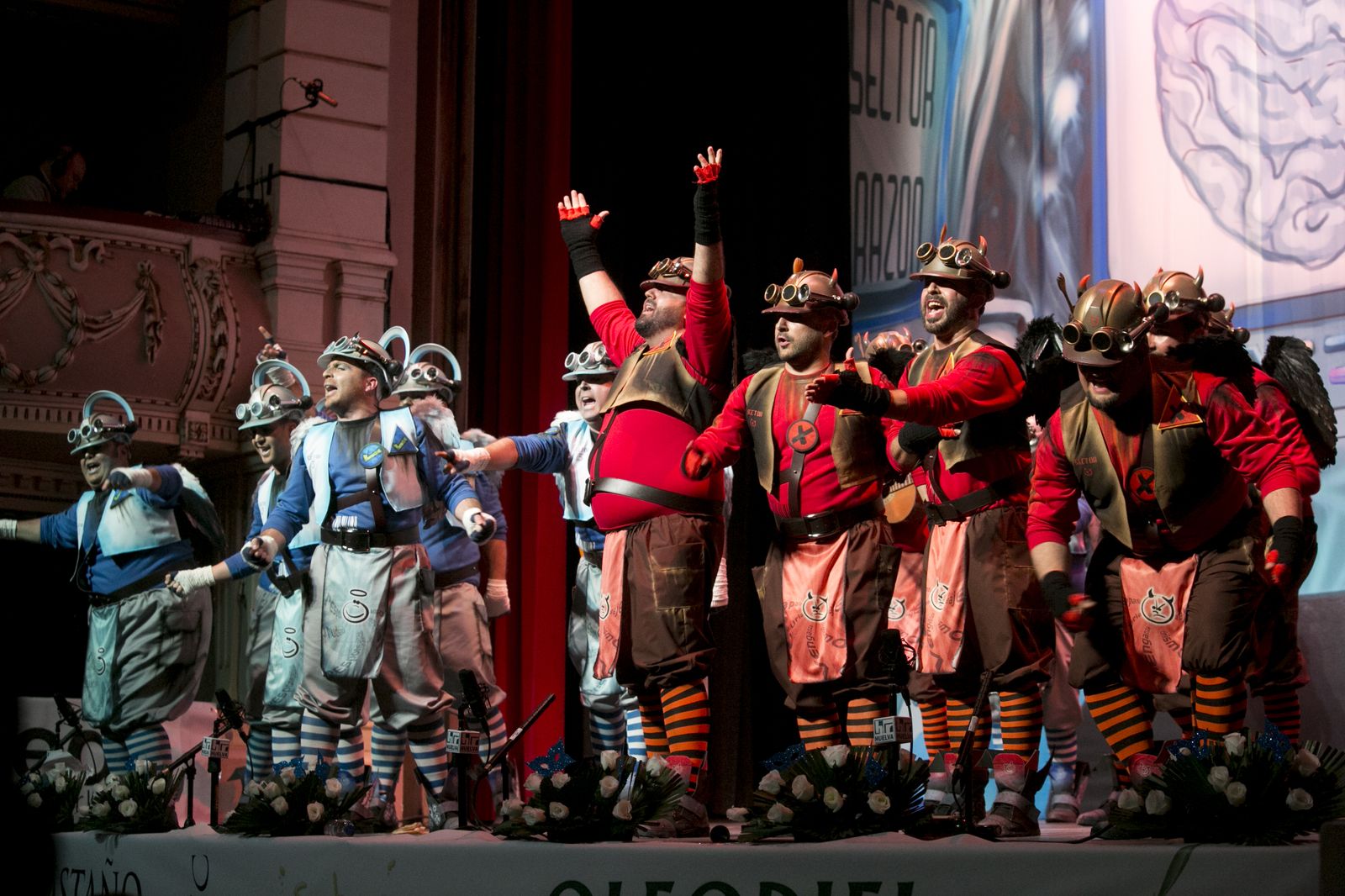 Comparsa 'Los cabezaloca', de Alcalá de Guadaíra (Sevilla)