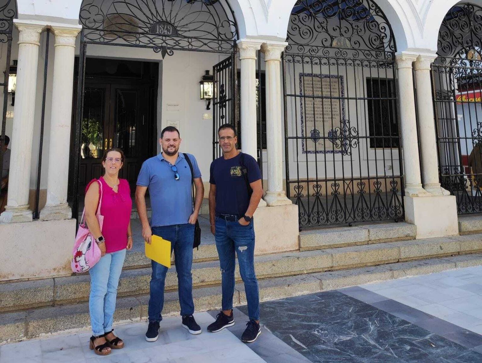 Reunión entre CSIF y el alcalde de Almonte.