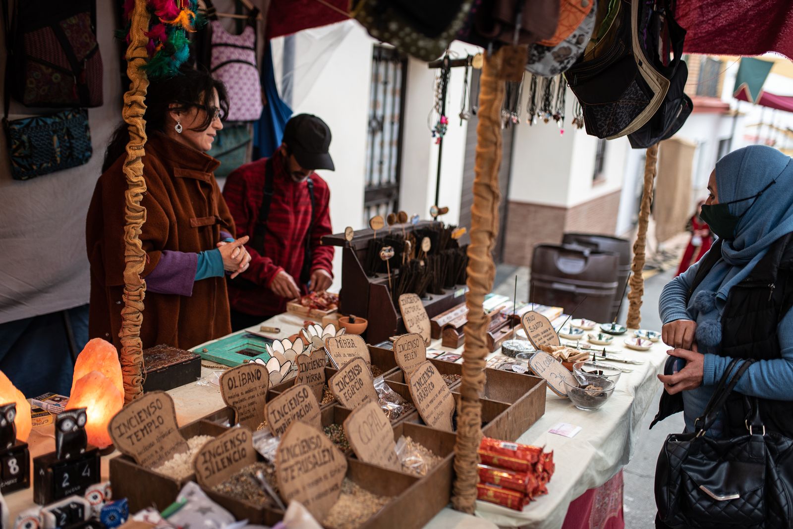 Imágenes del ambiente en la Feria del Descubrimiento de Palos de la Frontera