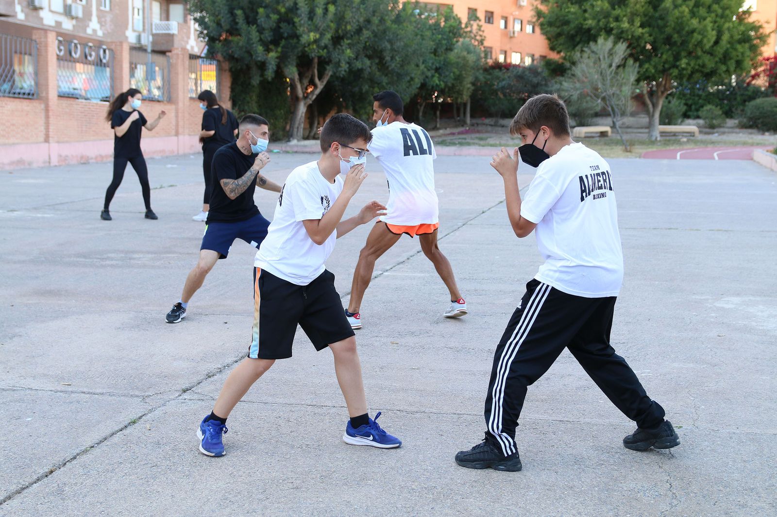 Fotogalería del entrenamiento del Almería Boxing.