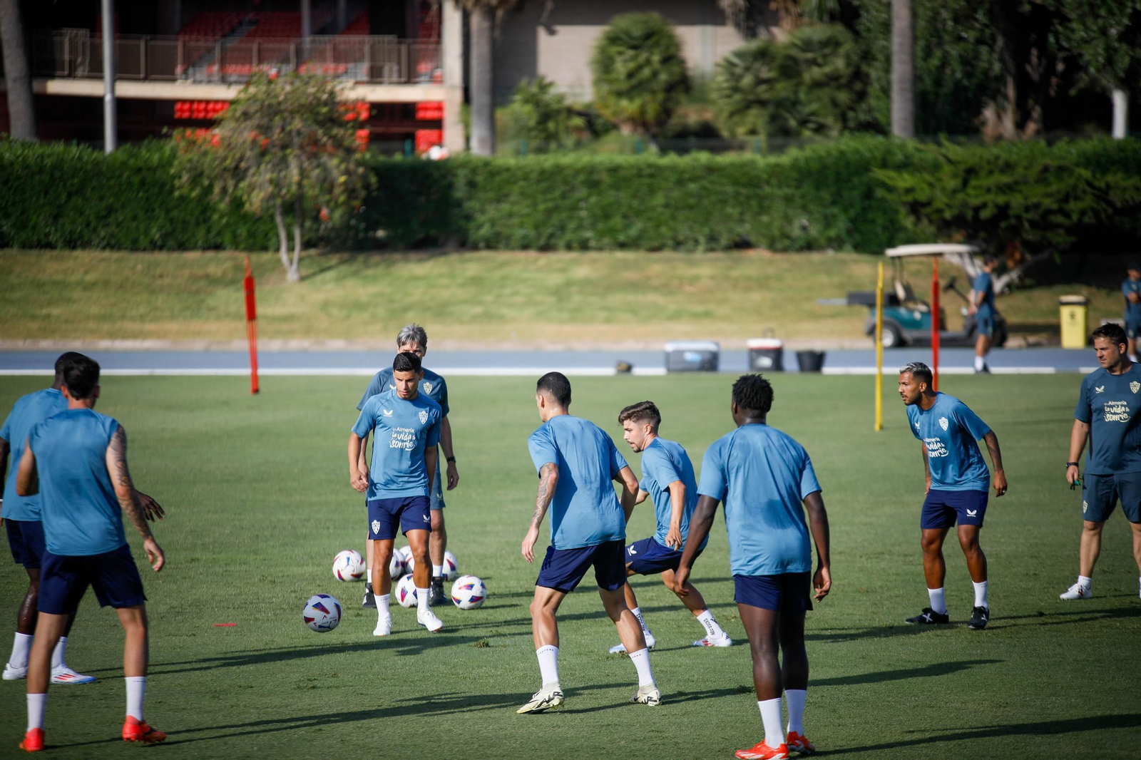 Primer entrenamiento pretemporada del Almería, en imágenes