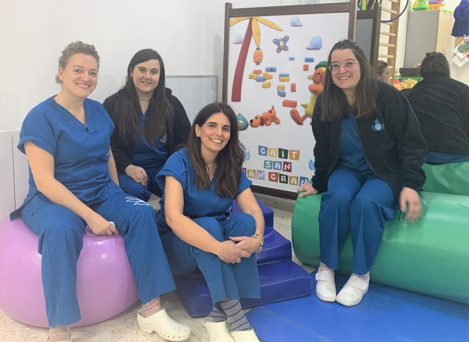 Equipo de profesionales de logopedia del Centro de Atención Infantil Temprana del Hospital San Juan Grande