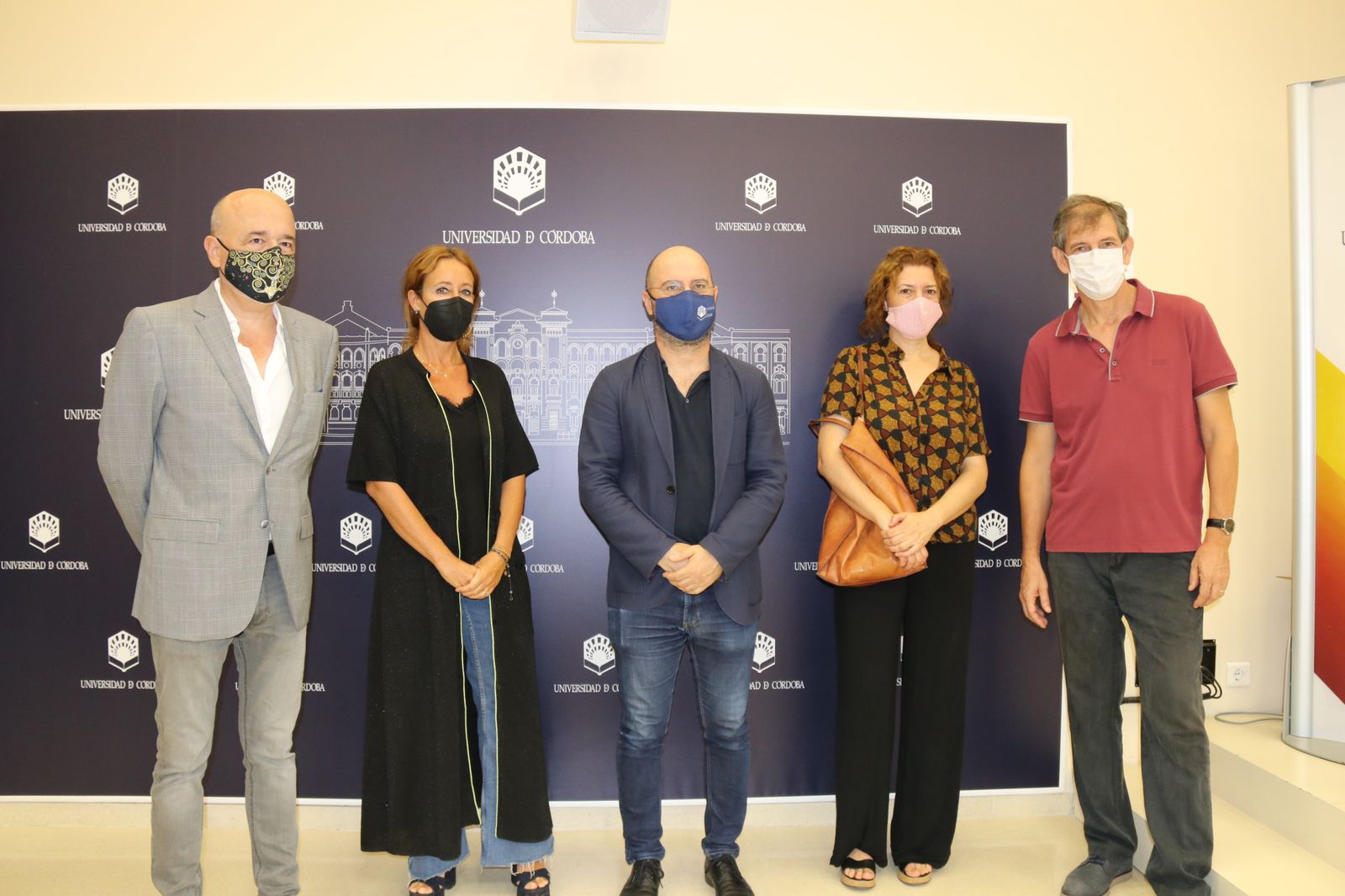 Dirigentes institucionales en la presentación de la programación de la Cátedra Góngora.