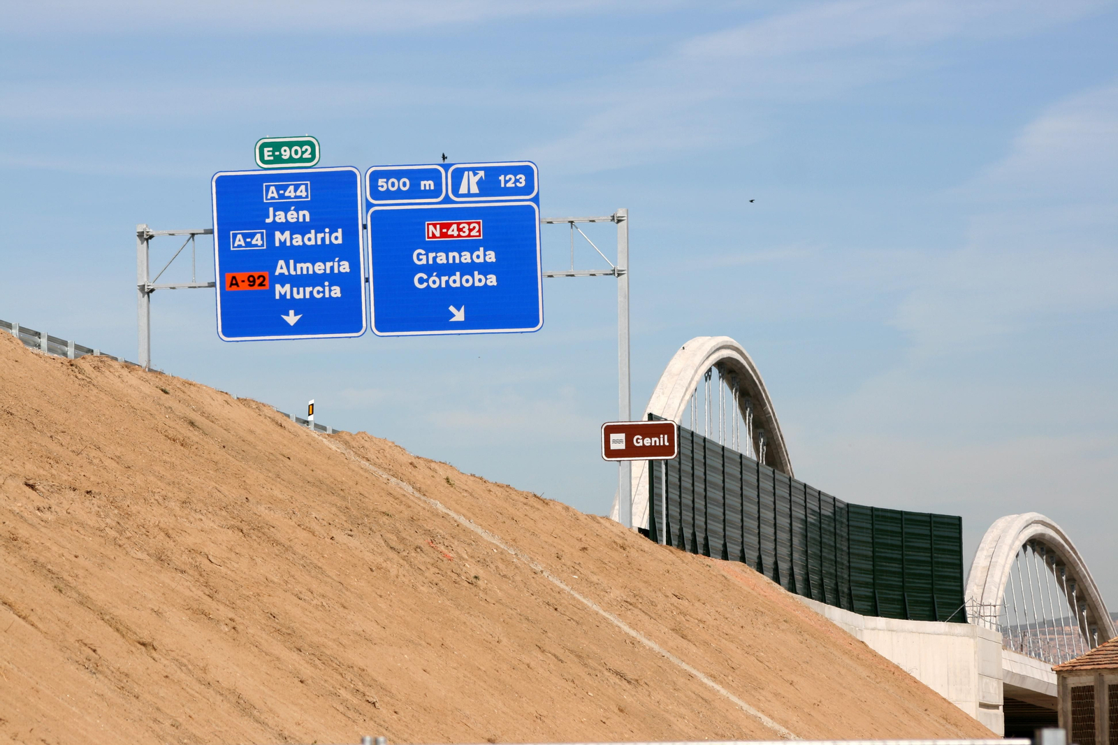 Fotos de la recta final de las obras de la Segunda Circunvalación de Granada