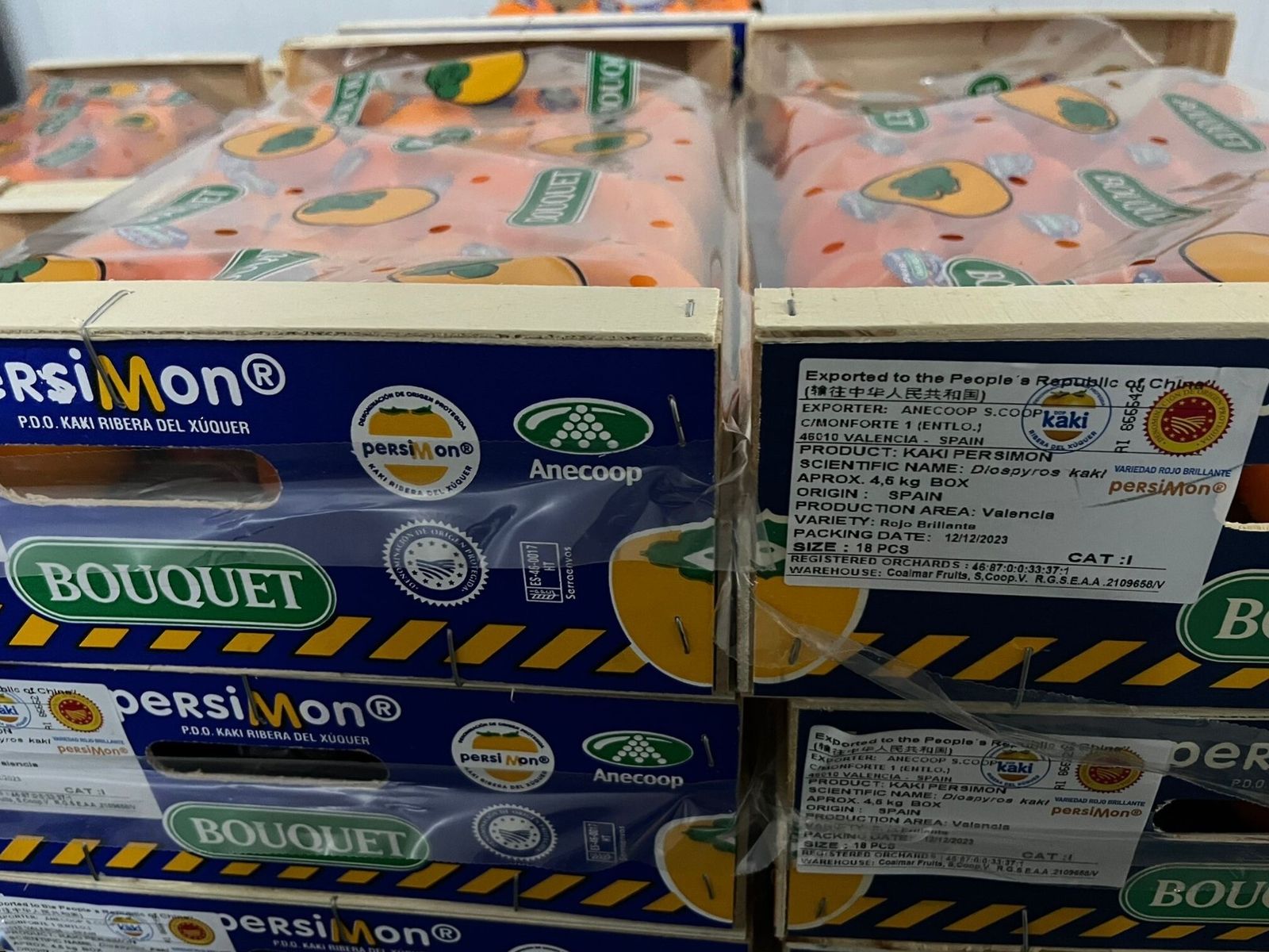 Kaki persimon de Anecoop.