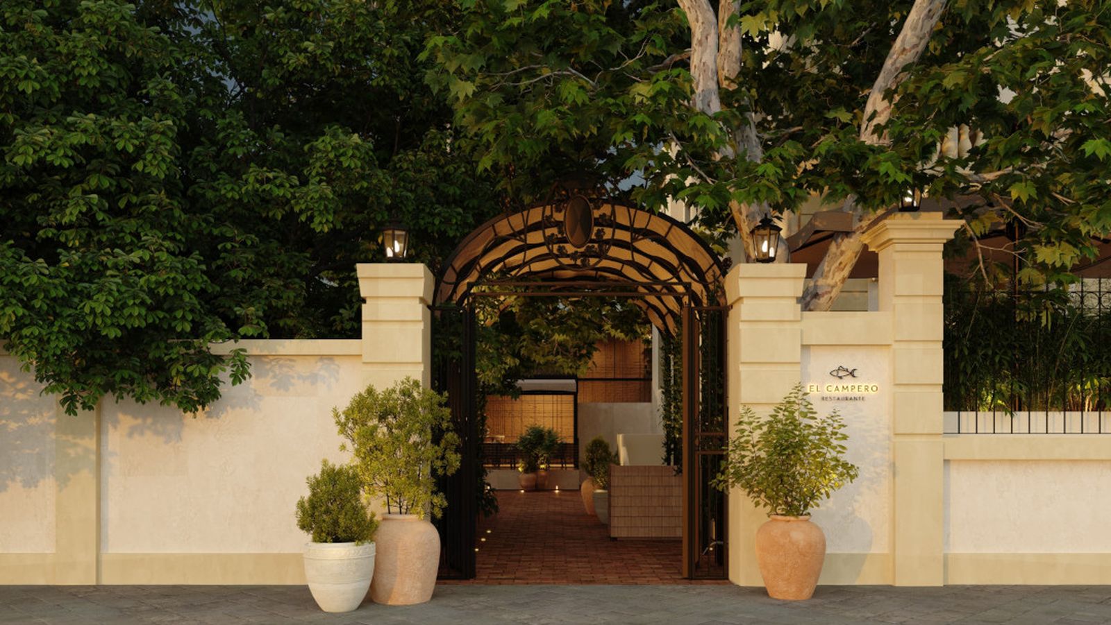 Acceso exterior del restaurante