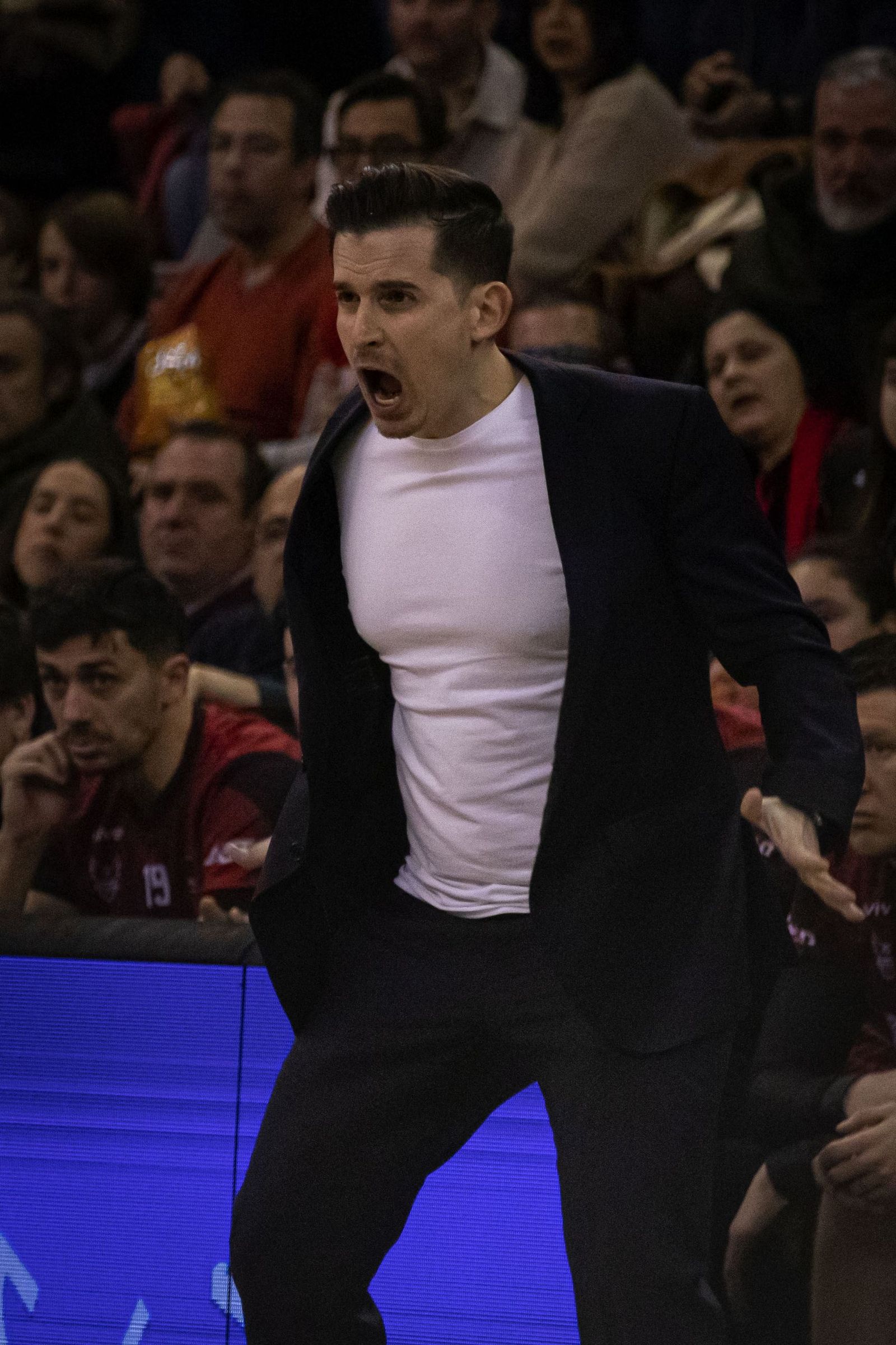 Arturo Ruiz, en un partido anterior en el Palacio