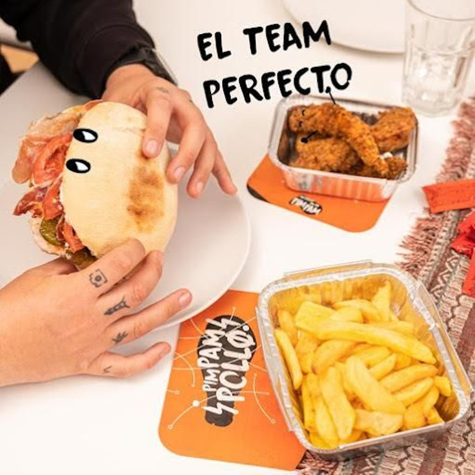 Publicidad de Pim Pam Pollo.