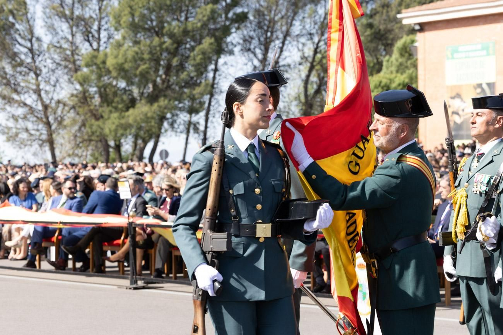Acto de jura de bandera de la 130ª promoción de guardias civiles de la Academia de Baeza
