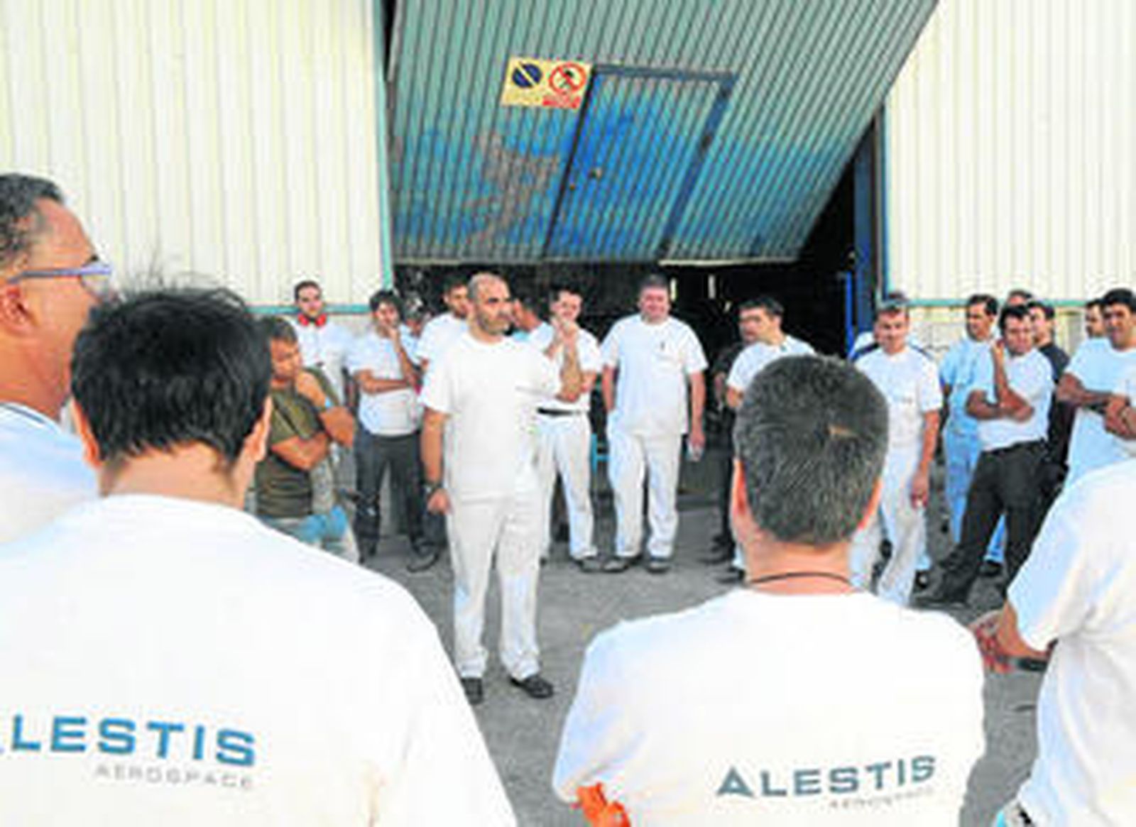 Imagen de archivo de la plantilla de la antigua SK-10 en Puerto Real, durane una asamblea.