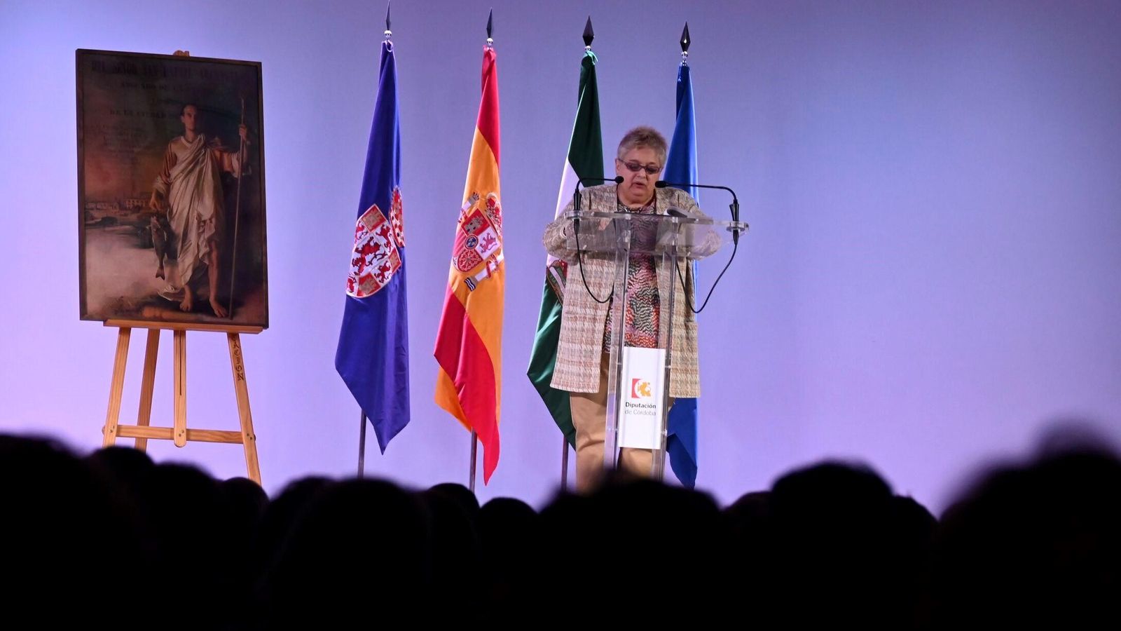 Un momento del pregón de San Rafael.