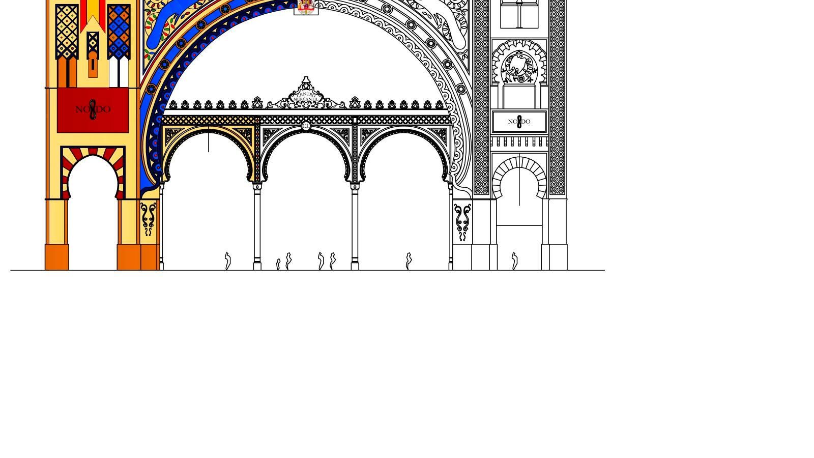 Santa Catalina en la izquierda y Casa Nogueira en la derecha