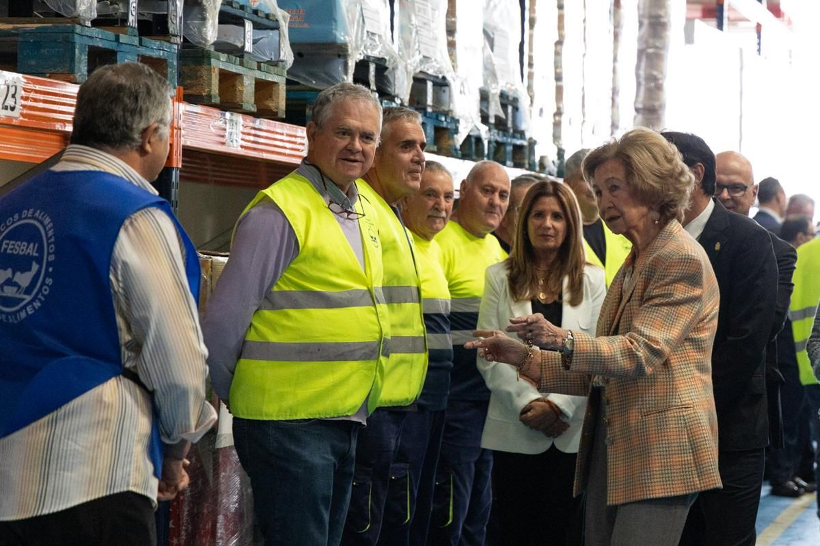 Visita de la Reina Sofía a las instalaciones del Banco de España, en imágenes