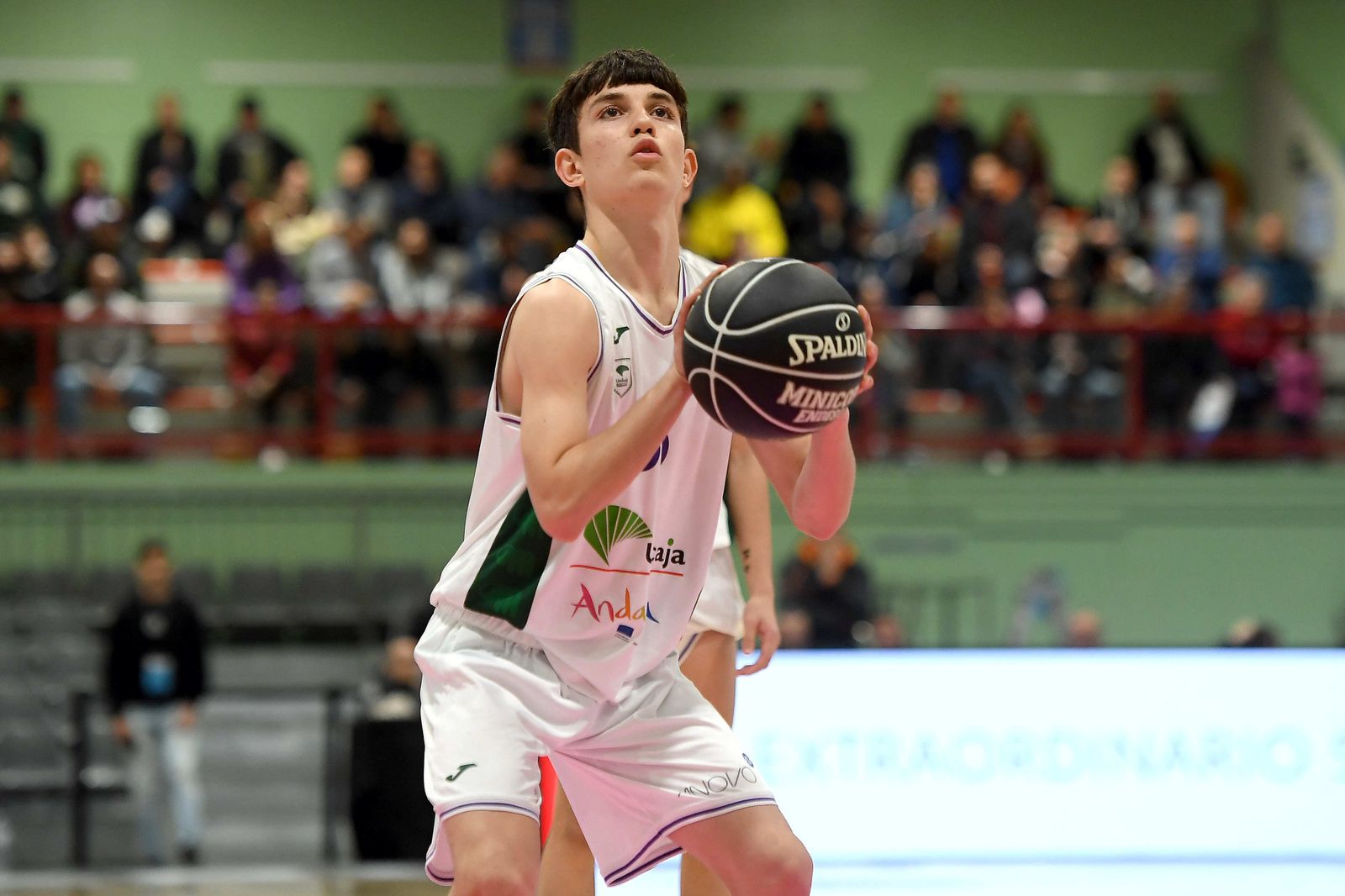 El Unicaja infantil, en acción.