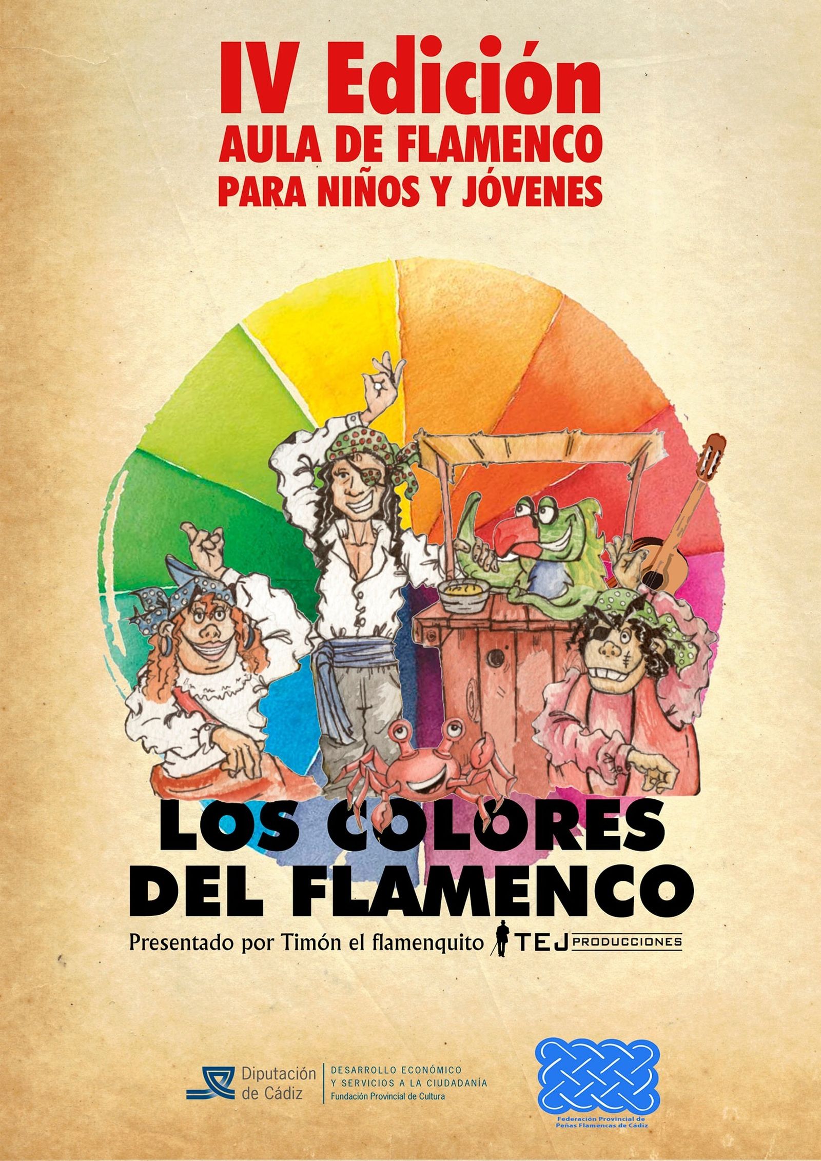 Cartel anunciador del Aula de Flamenco para niños y jóvenes
