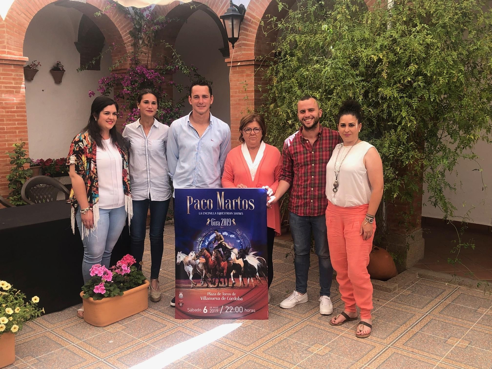 Presentación del espectáculo ecuestre de Paco Martos en Villanueva de Córdoba.
