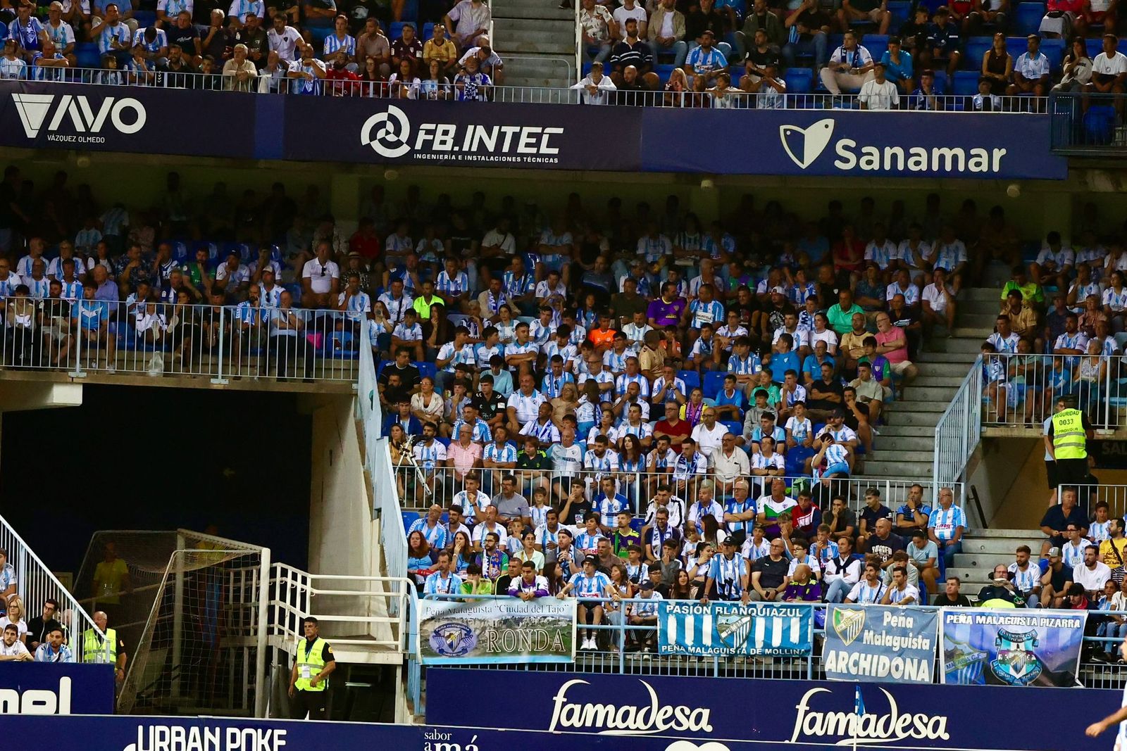 Búscate en las gradas de La Rosaleda durante el Málaga CF-Elche CF