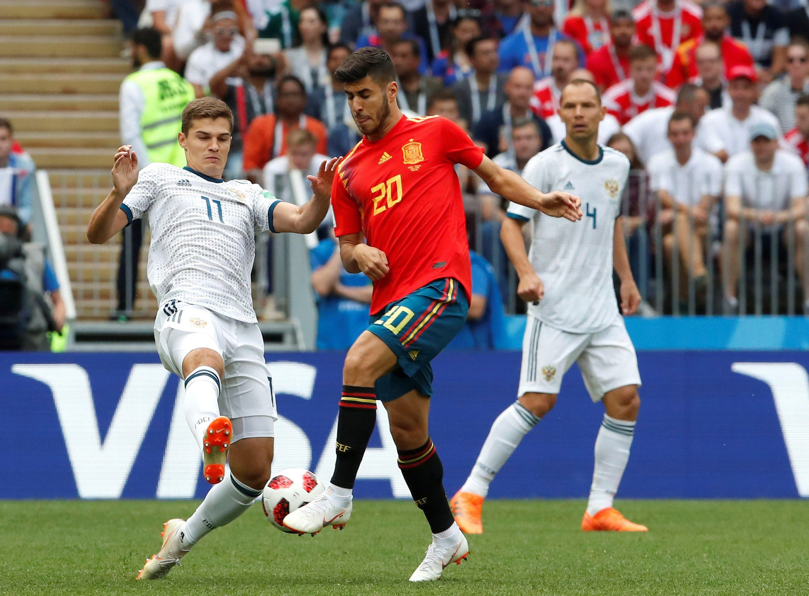 Las imágenes del España-Rusia