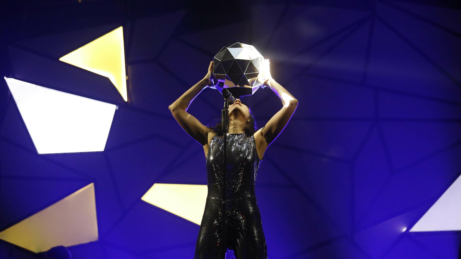 Eva Amaral, durante el concierto.