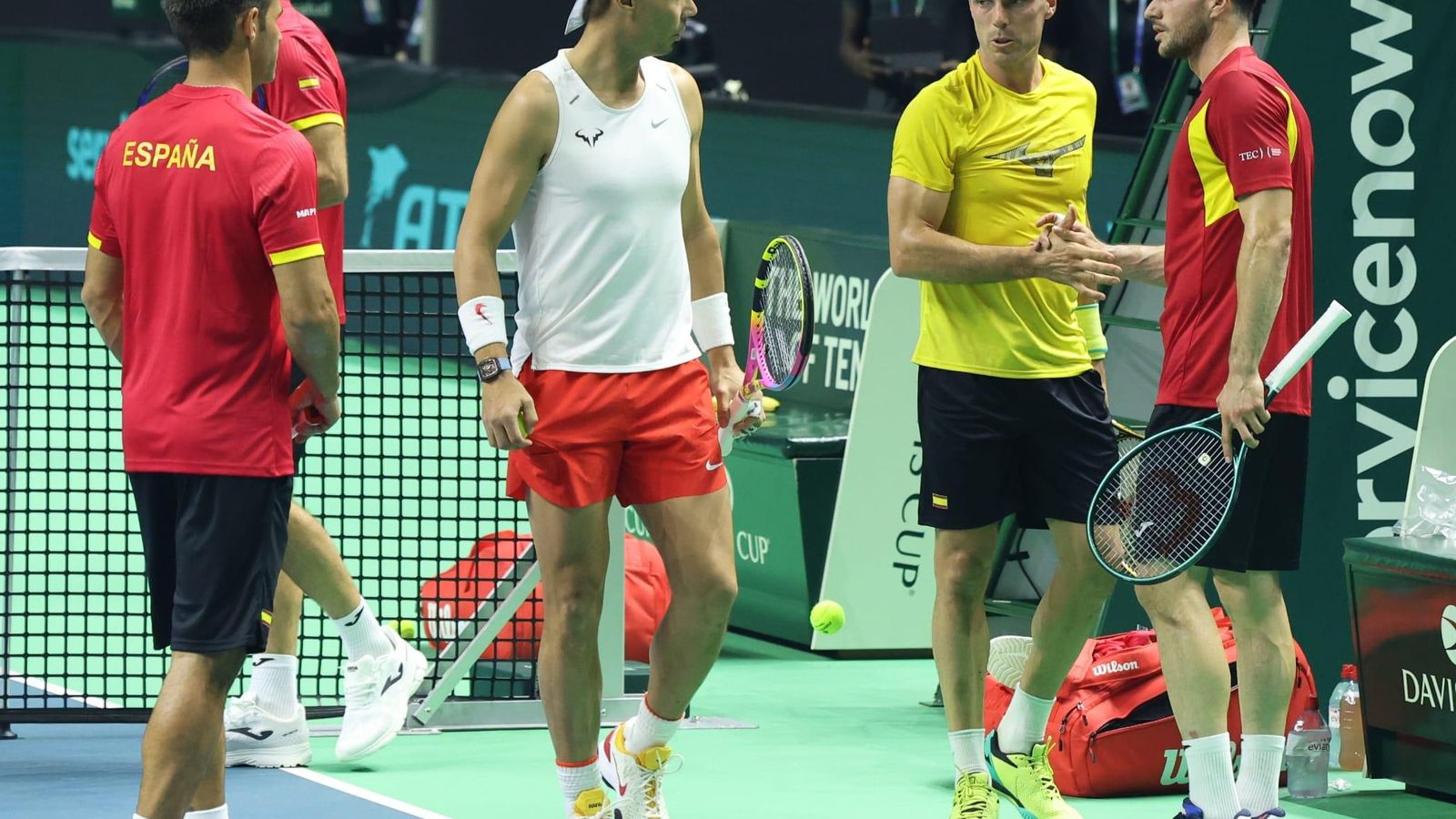 Rafa Nadal-Carlos Alcaraz, ocho juegos a tope con empate antes de la Copa Davis