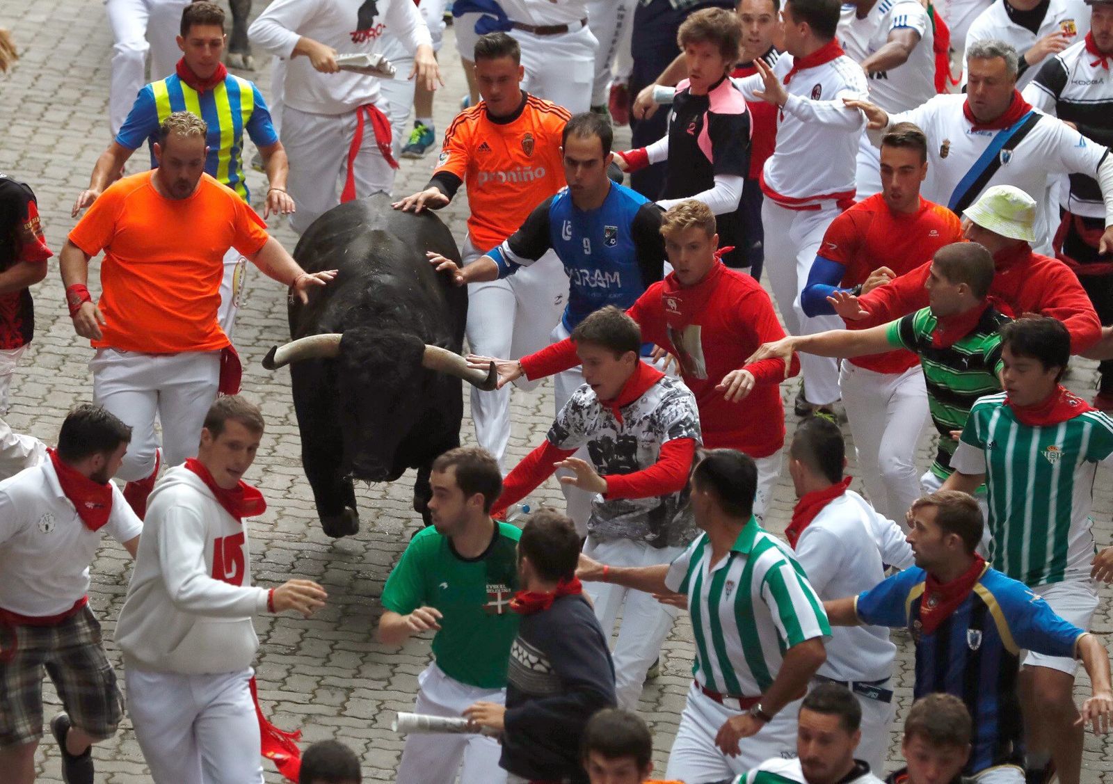 Las imágenes del encierro de los toros de Jandilla