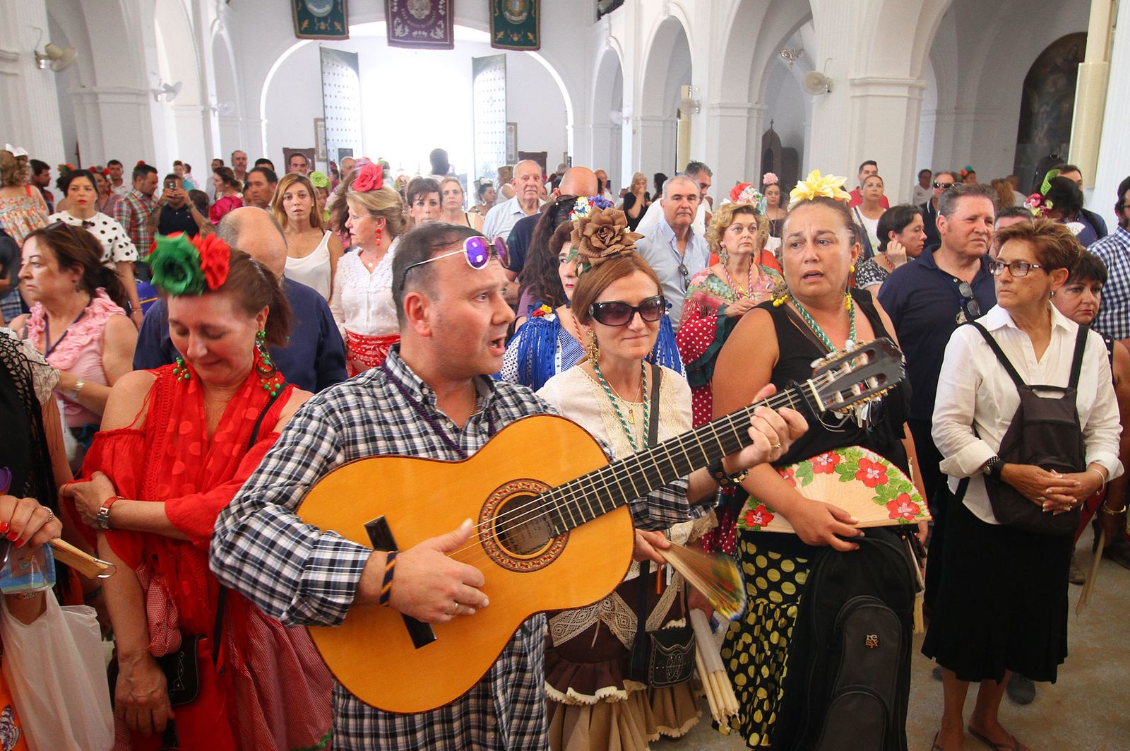 Ambiente en la aldea del Rocío.