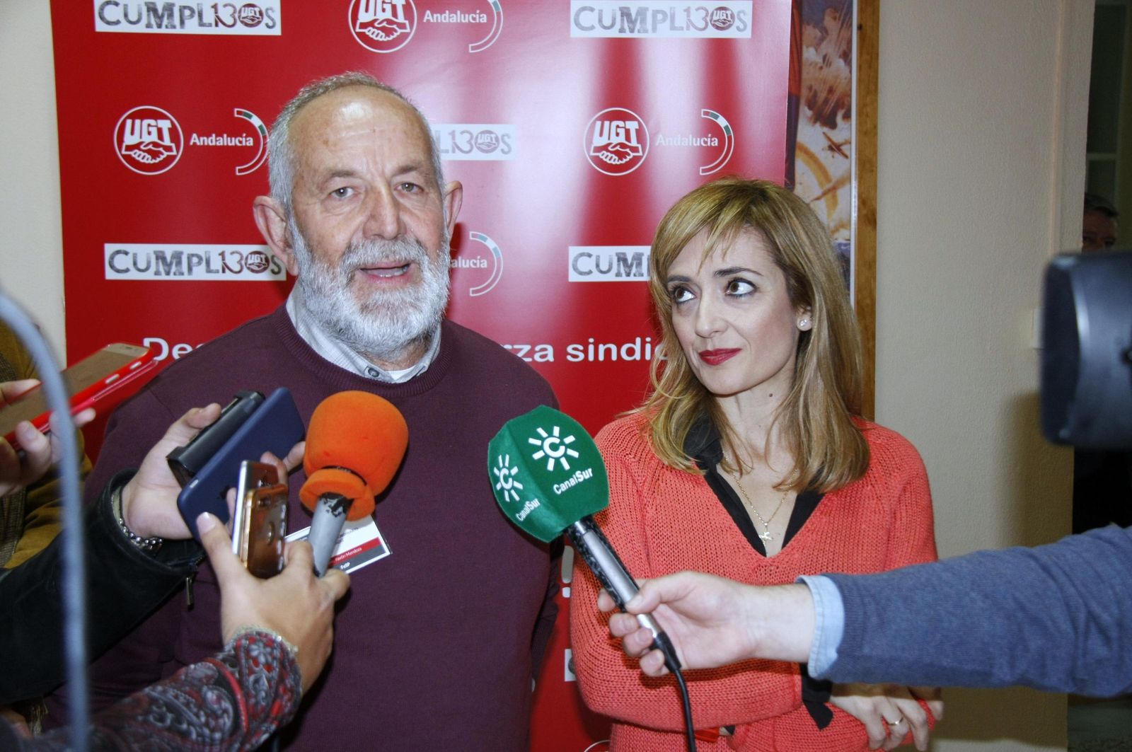 Antonio Pavón, en la sede de los sindicatos de El Puerto, en 2019.