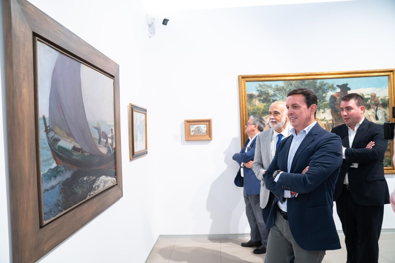 Acto de apertura de la exposición dedicada a Sorolla y artistas valencianos en el MUREC.