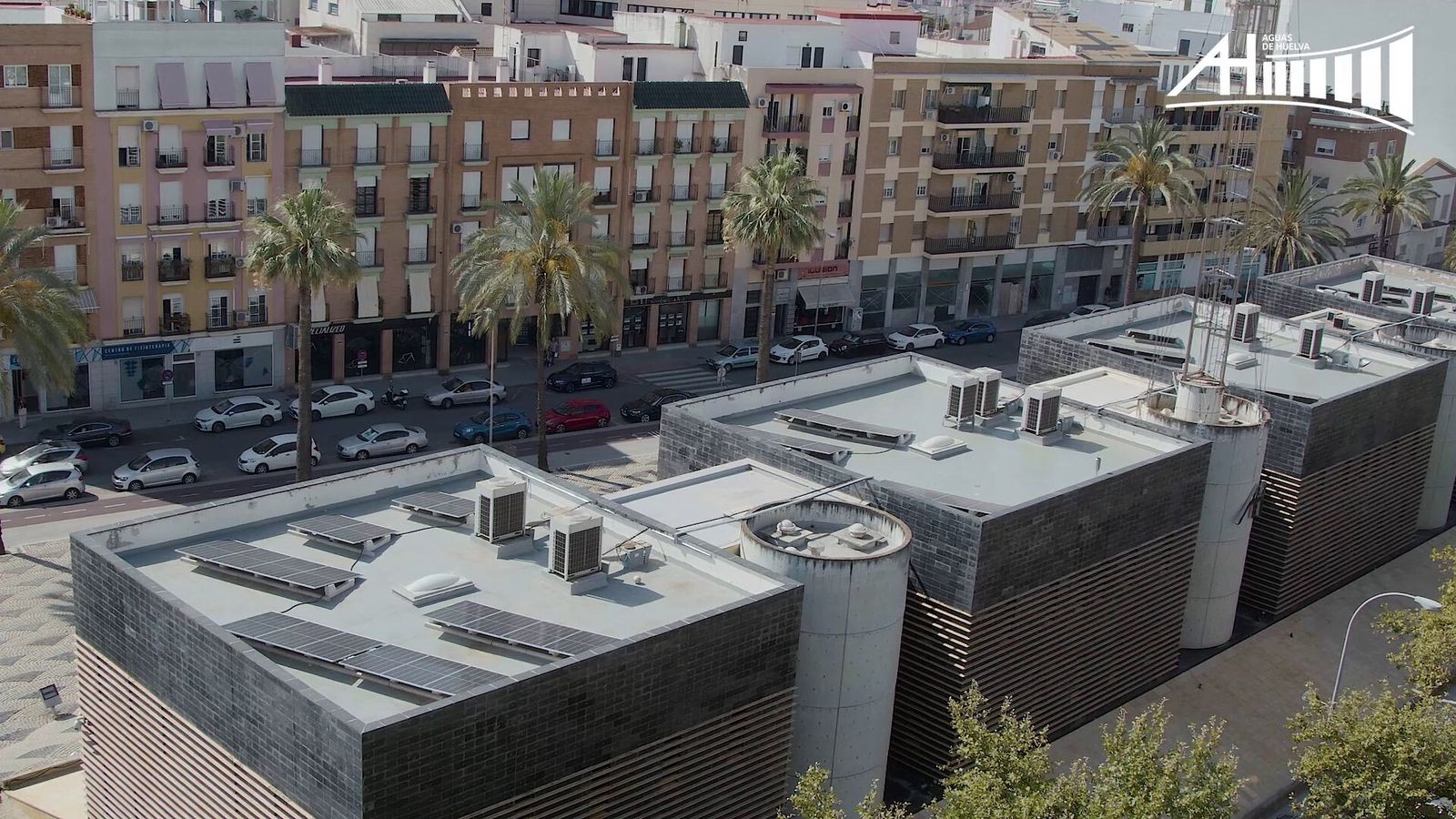 Placas fotovoltaicas en Aguas de Huelva.