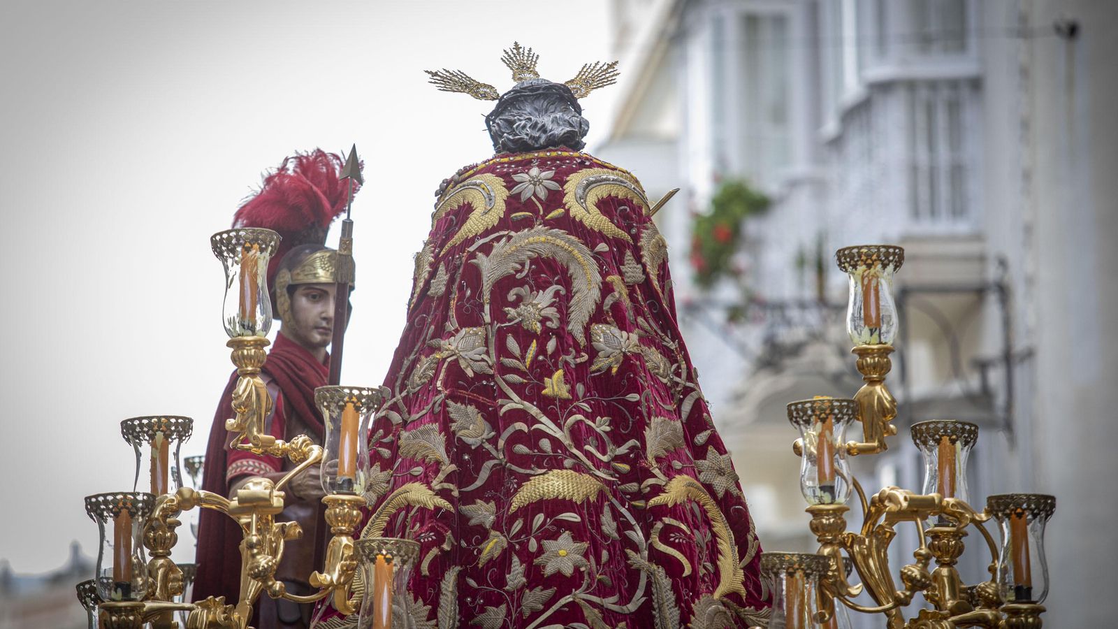 Las imágenes de la cofradía de Ecce-Homo en la Semana Santa de Cádiz 2022