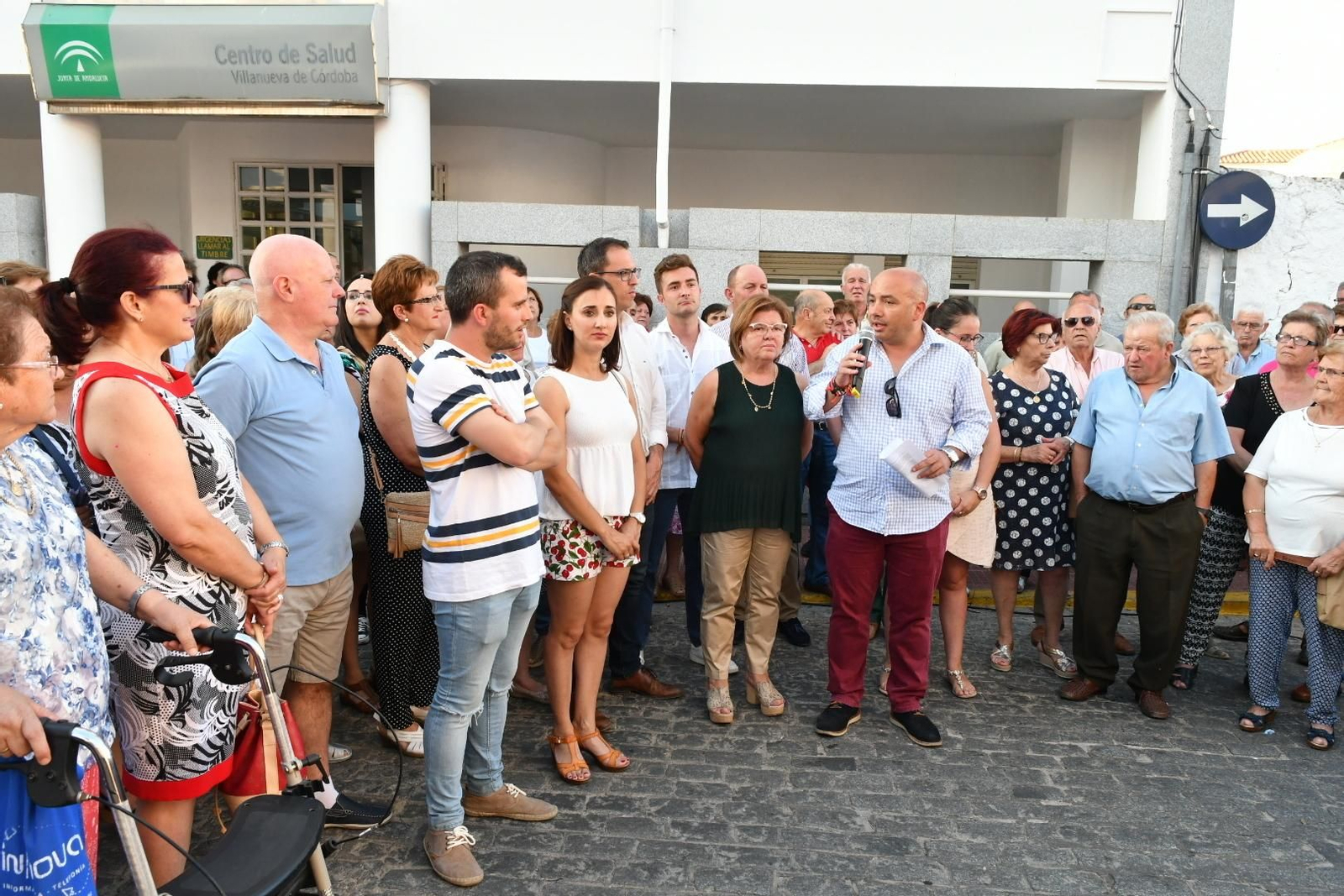 Un momento de la concentración de la semana pasada.