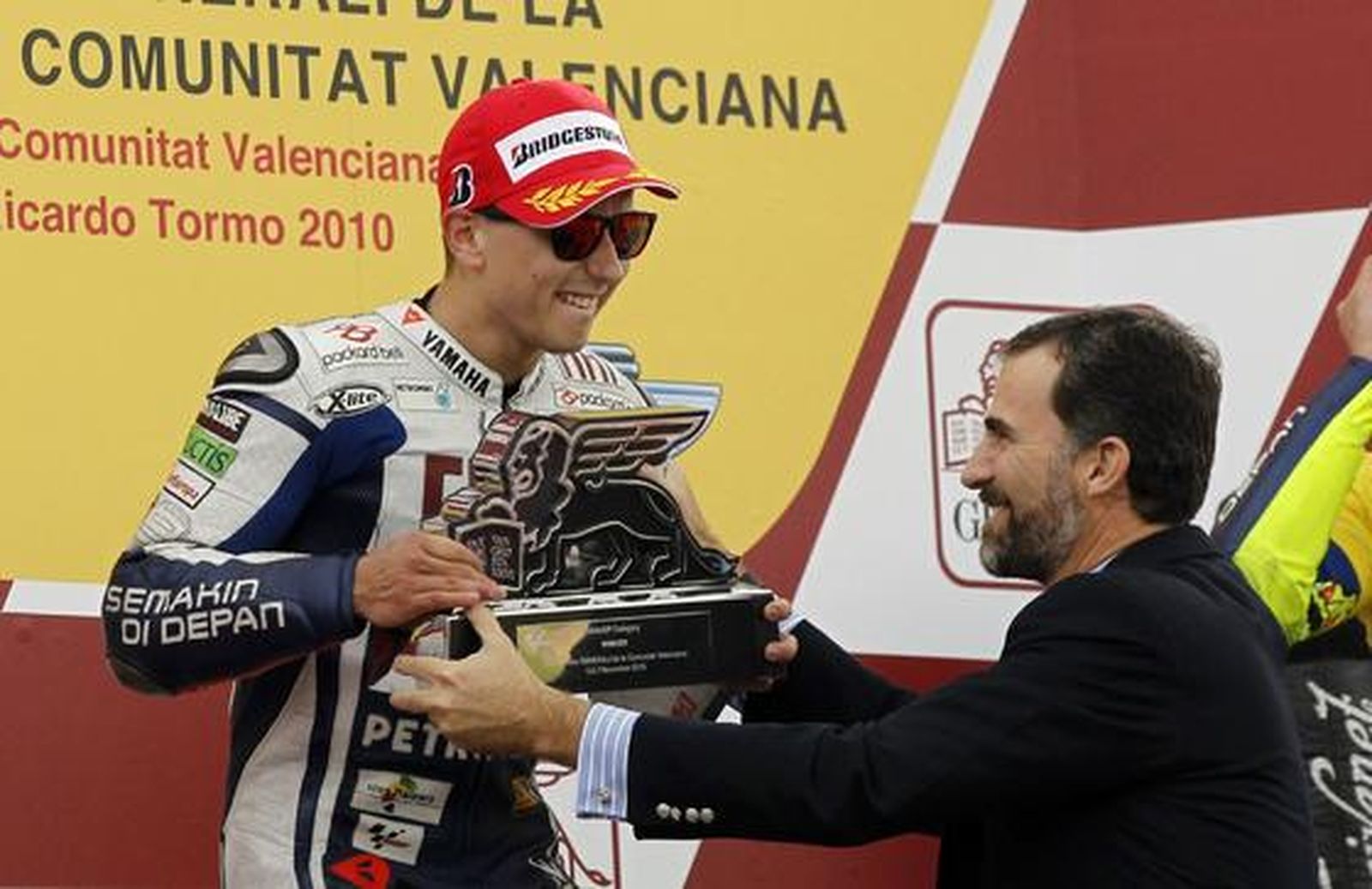 El Principe Felipe entrega el trofeo  jorge Lorenzo, Motos GP

Foto: J.C Cárdenas