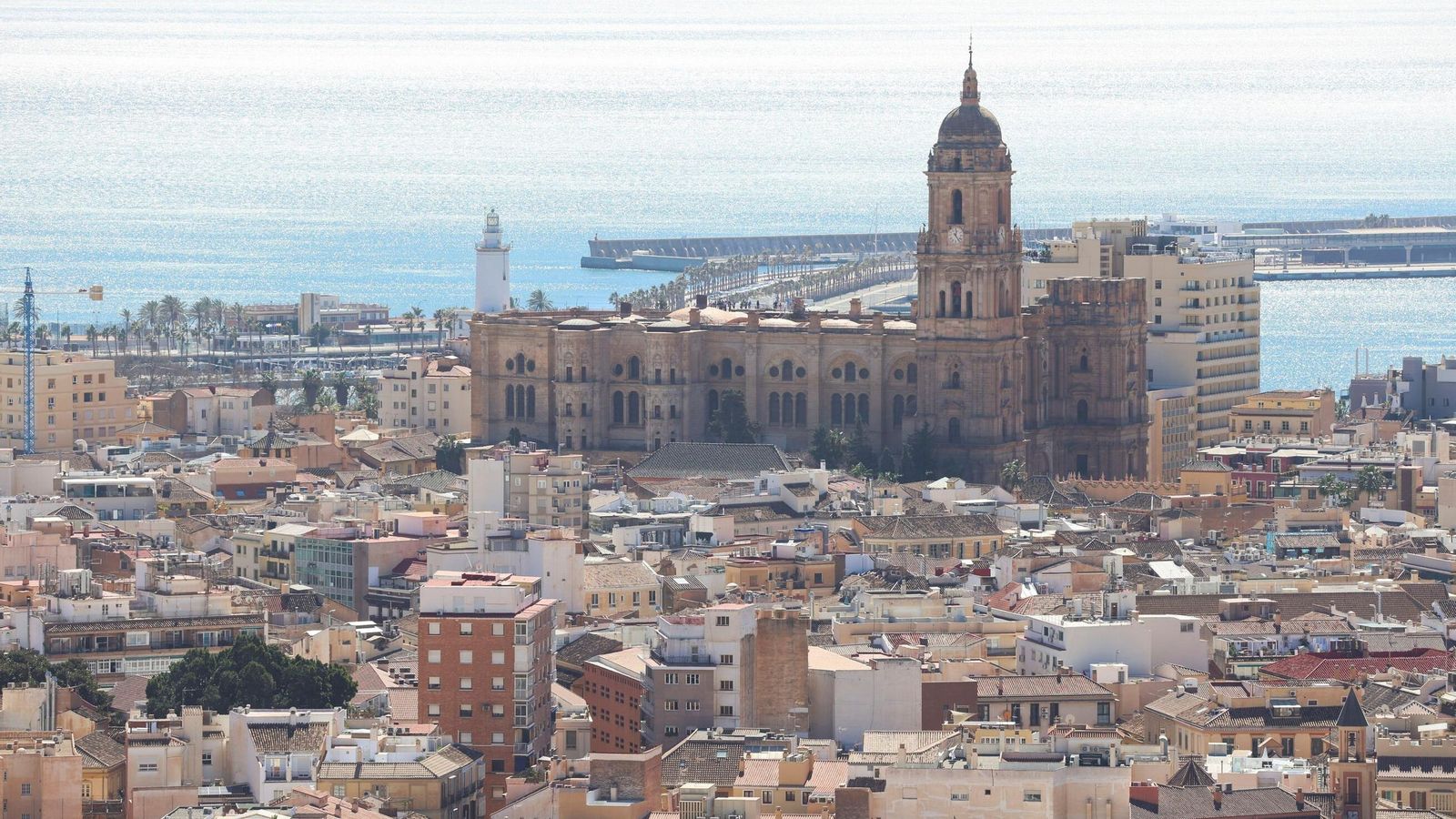 Vista panorámica de Málaga.