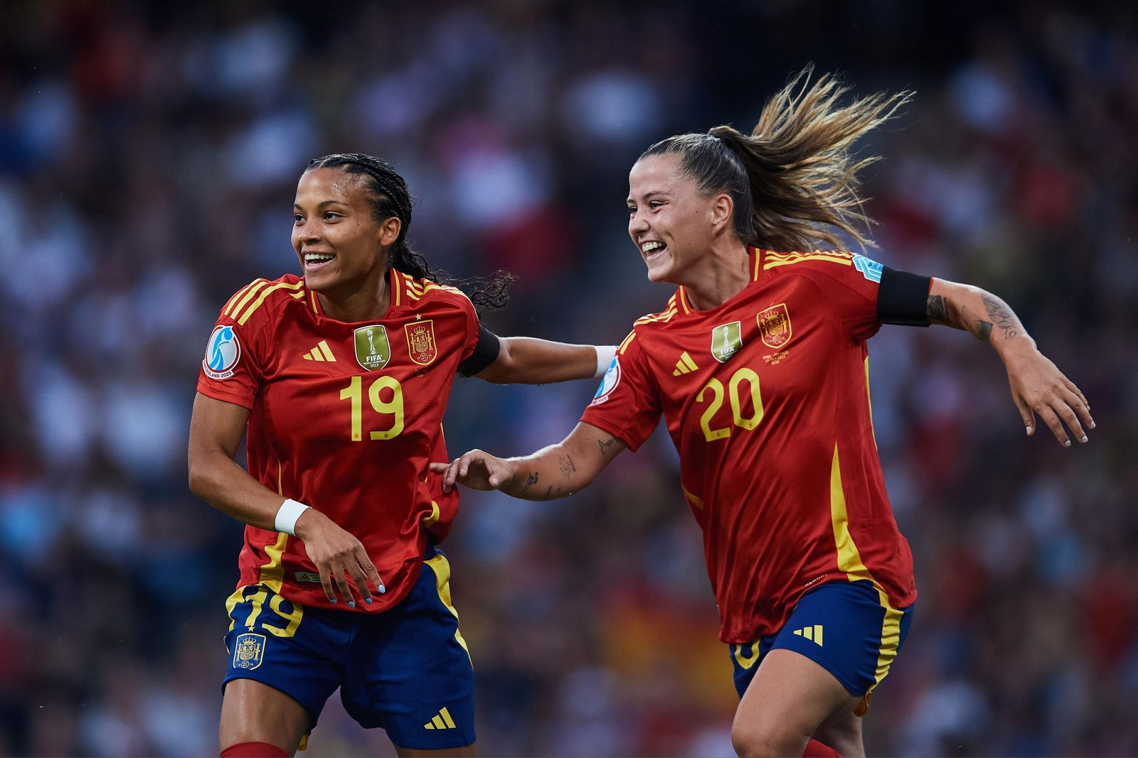 Las fotos del España - Portugal en la Eurocopa femenina