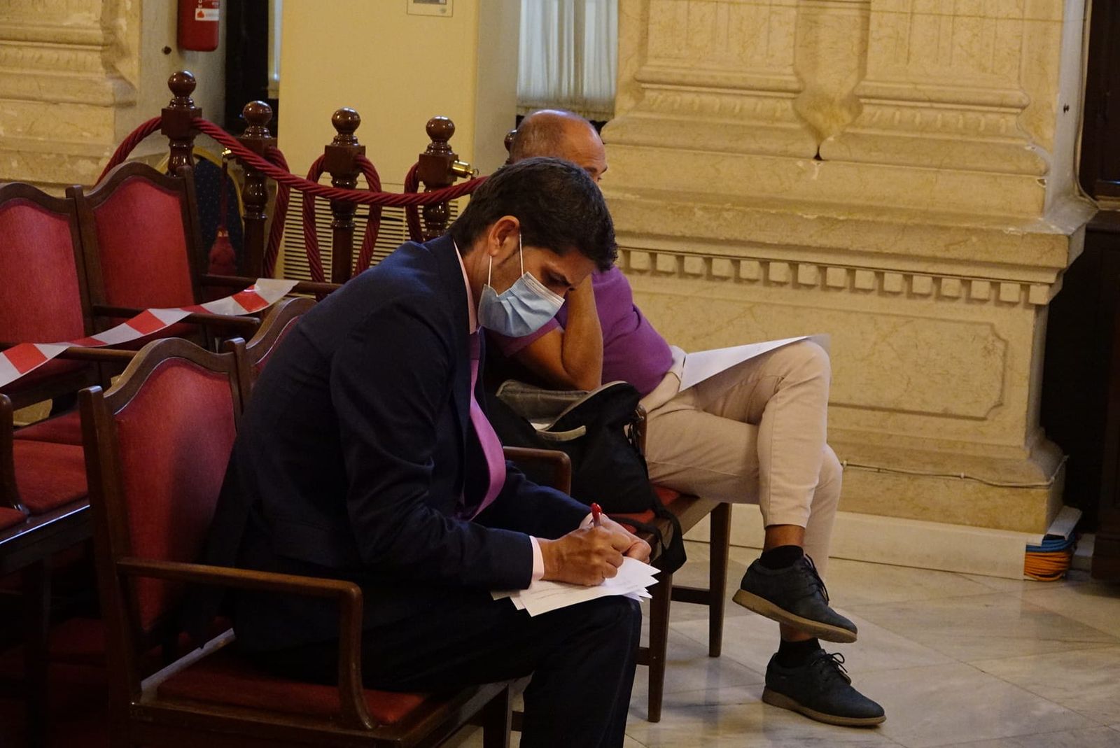 García Paine, en la sesión del consejo de Limasam.