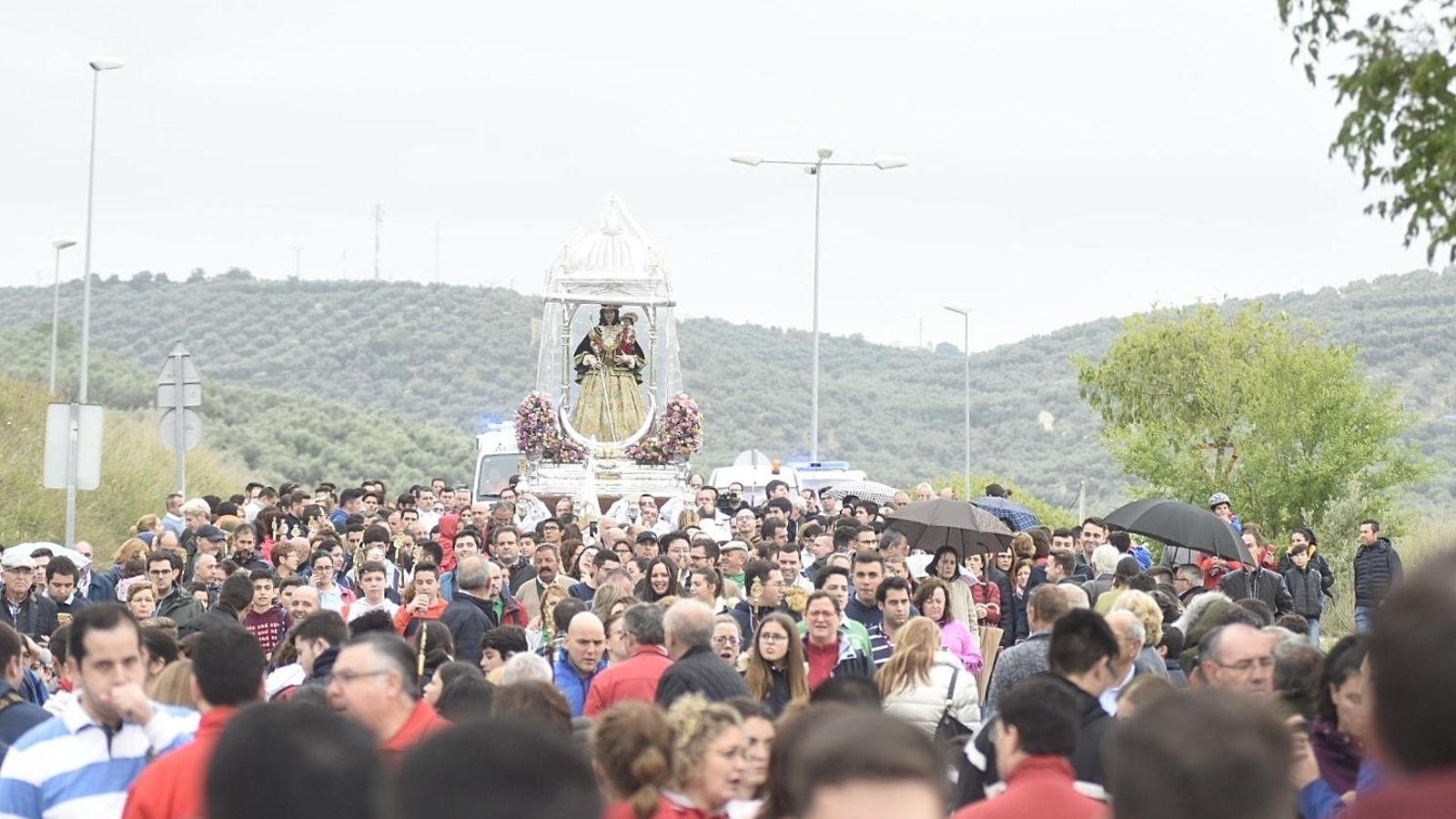 Llegada de la Virgen de Araceli a Lucena hace una semana