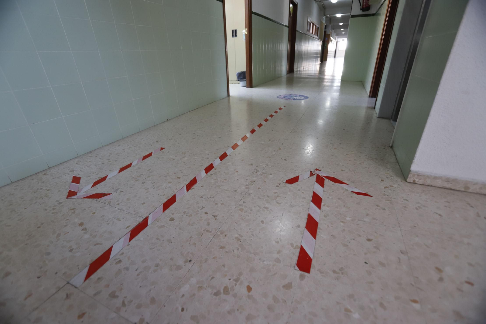 Imágenes de la vuelta al cole en las aulas de Huelva