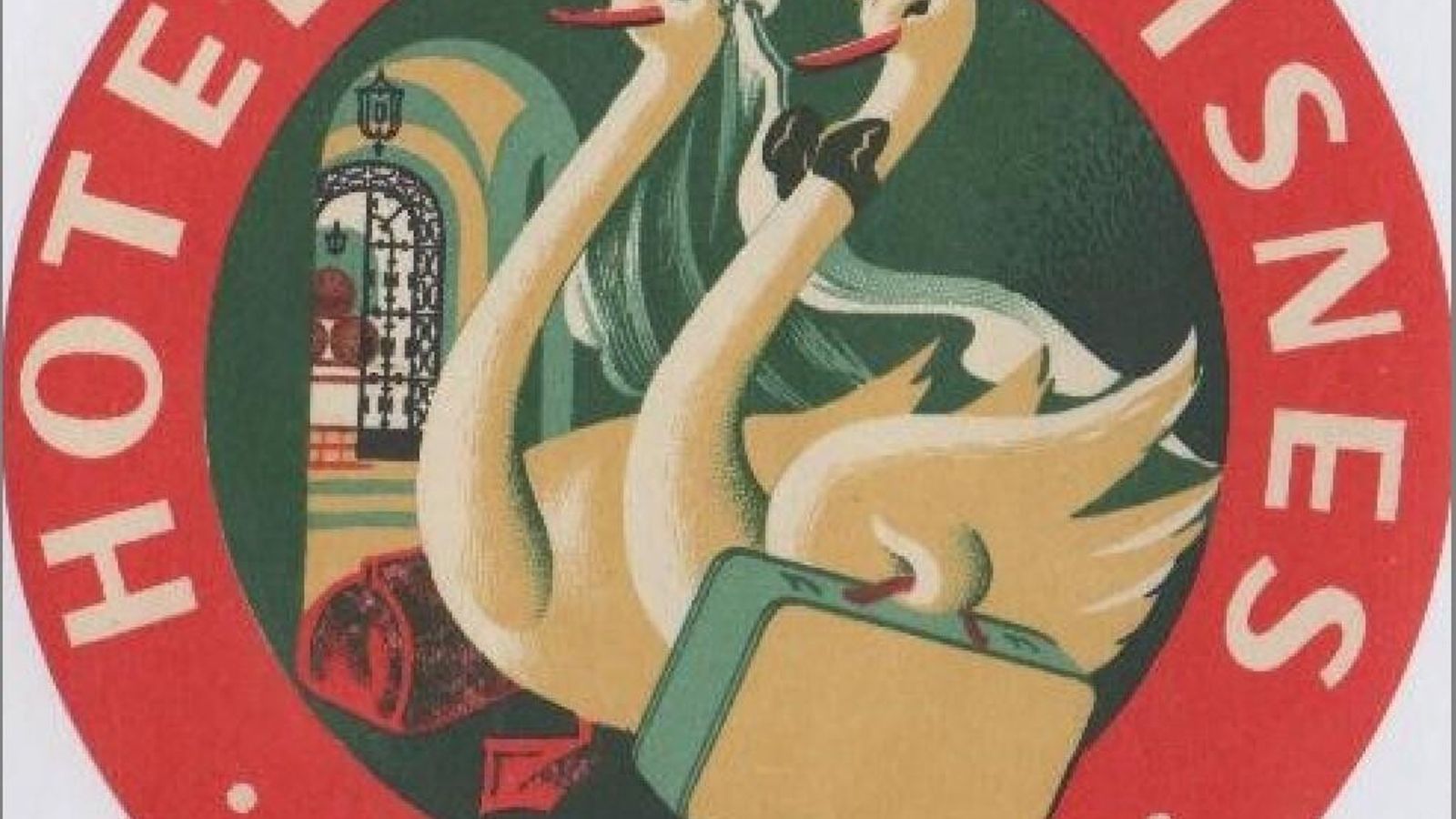 Publicidad del Hotel Los Cisnes.