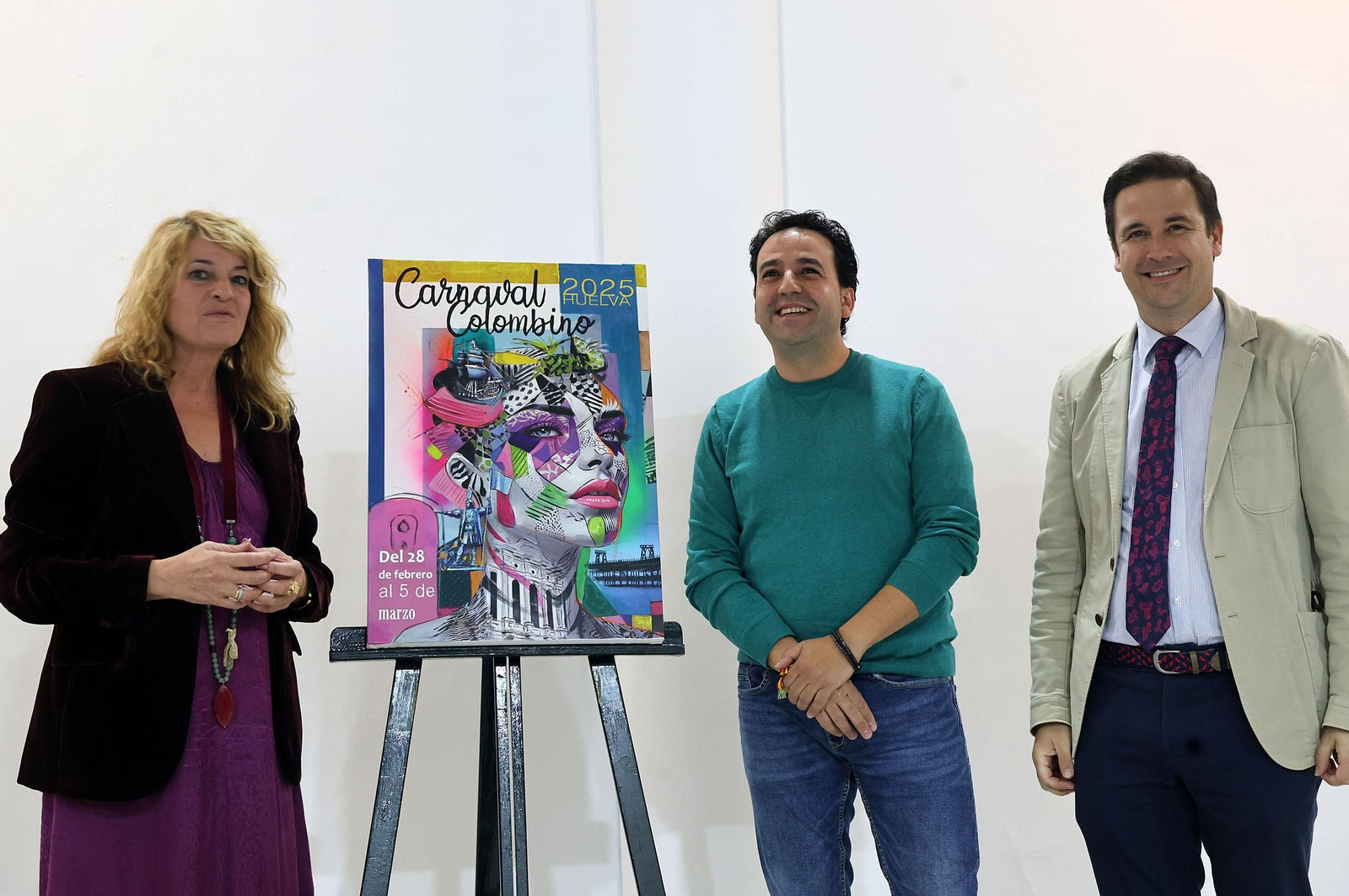 Imágenes de la presentación del cartel del Carnaval Colombino 2025
