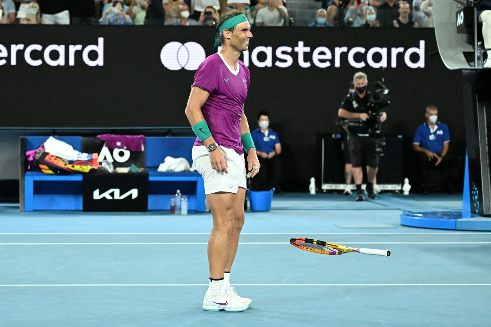 Las imágenes del histórico triunfo de Nadal sobre Medvedev (y 8)