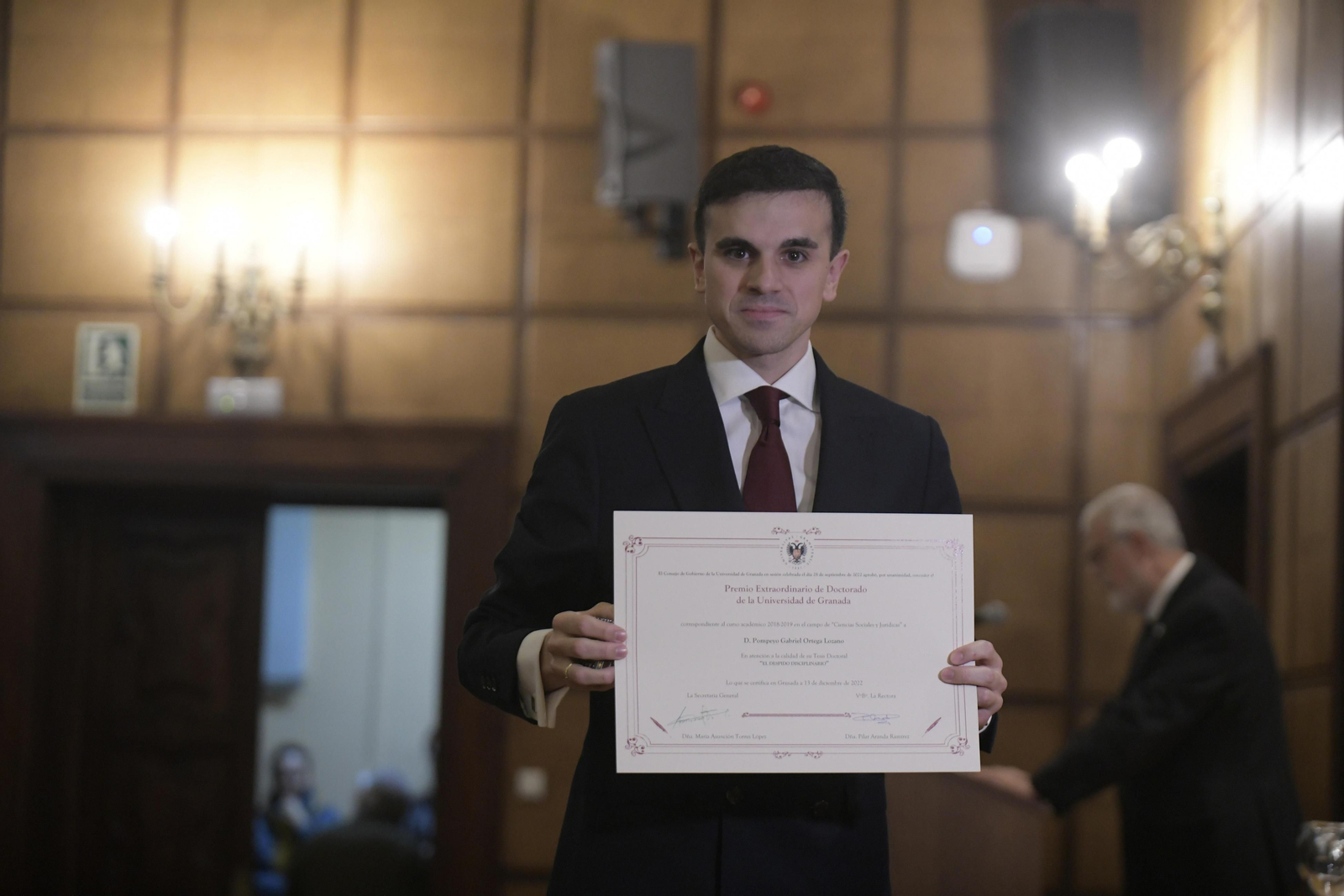 La UGR entrega los Premios Extraordinarios de Doctorado correspondientes al curso 2018/2019