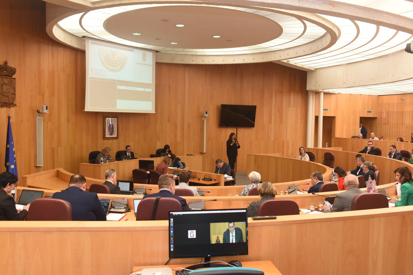 Imagen del Pleno ordinario celebrado en la Diputación de Granada