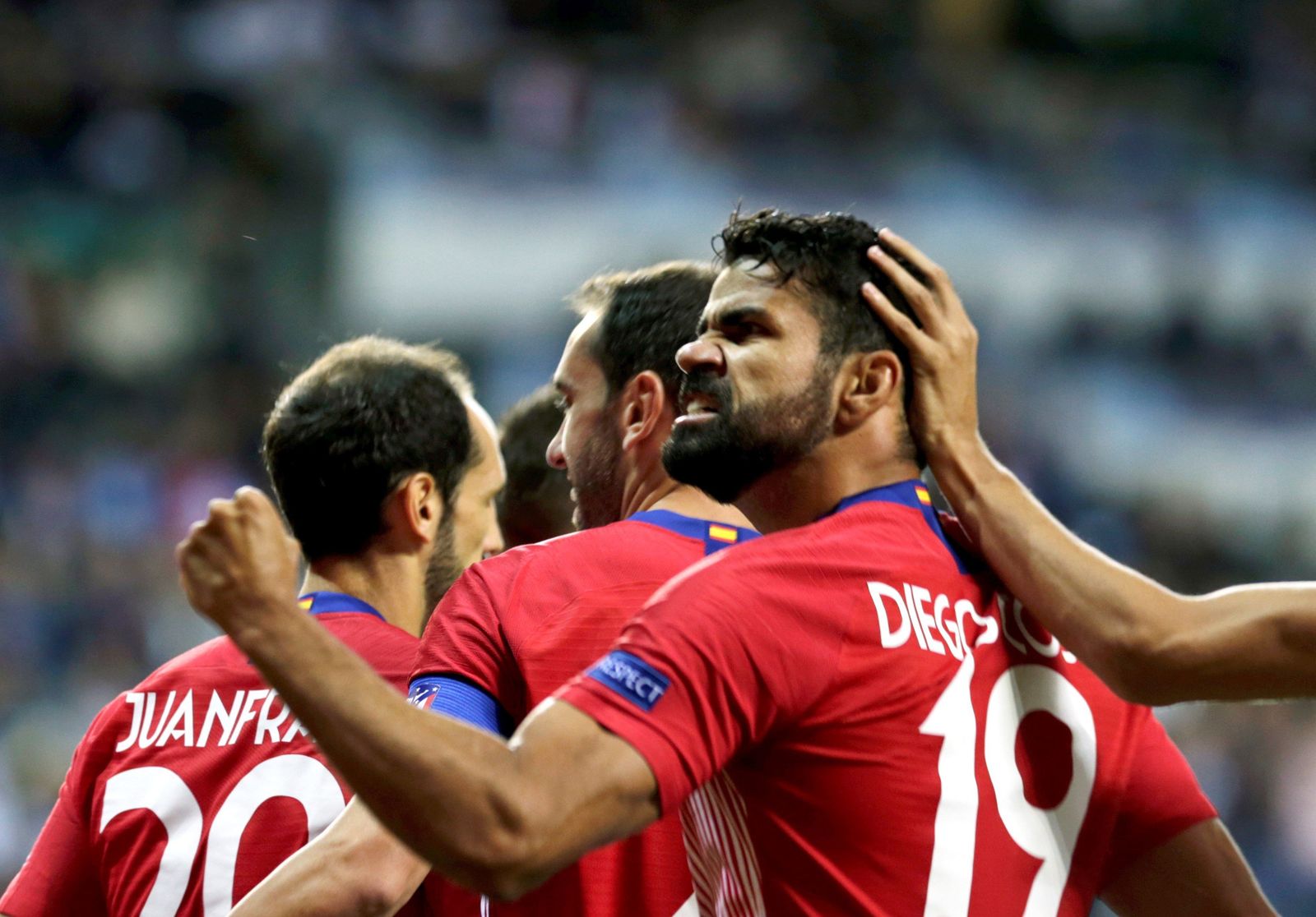 Diego Costa celebra un gol