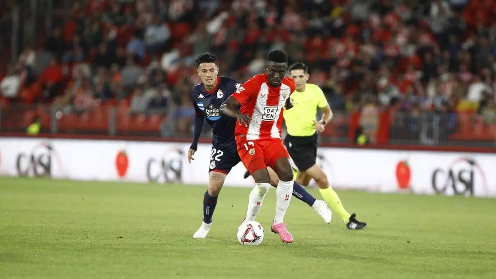 Baba, contra el Deportivo de La Coruña