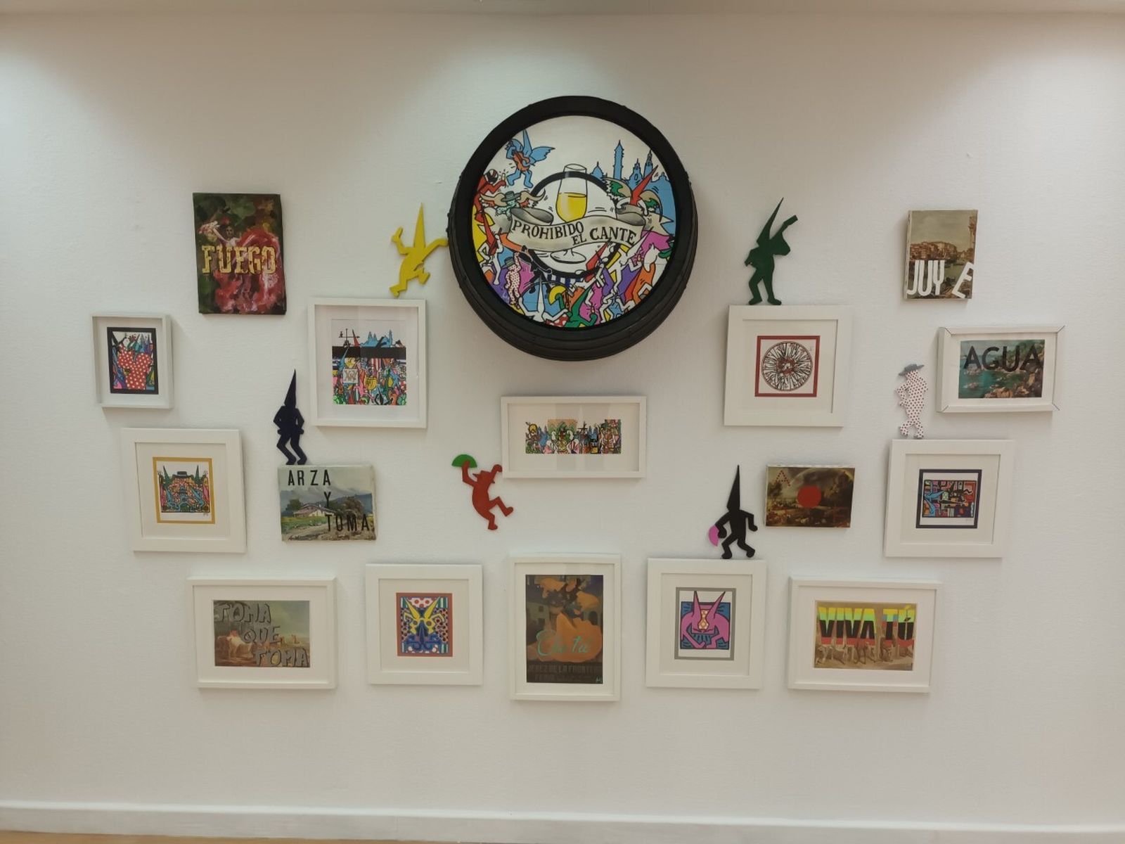 Obras de Agustín Israel expuestas en la sala ArteaDiario.