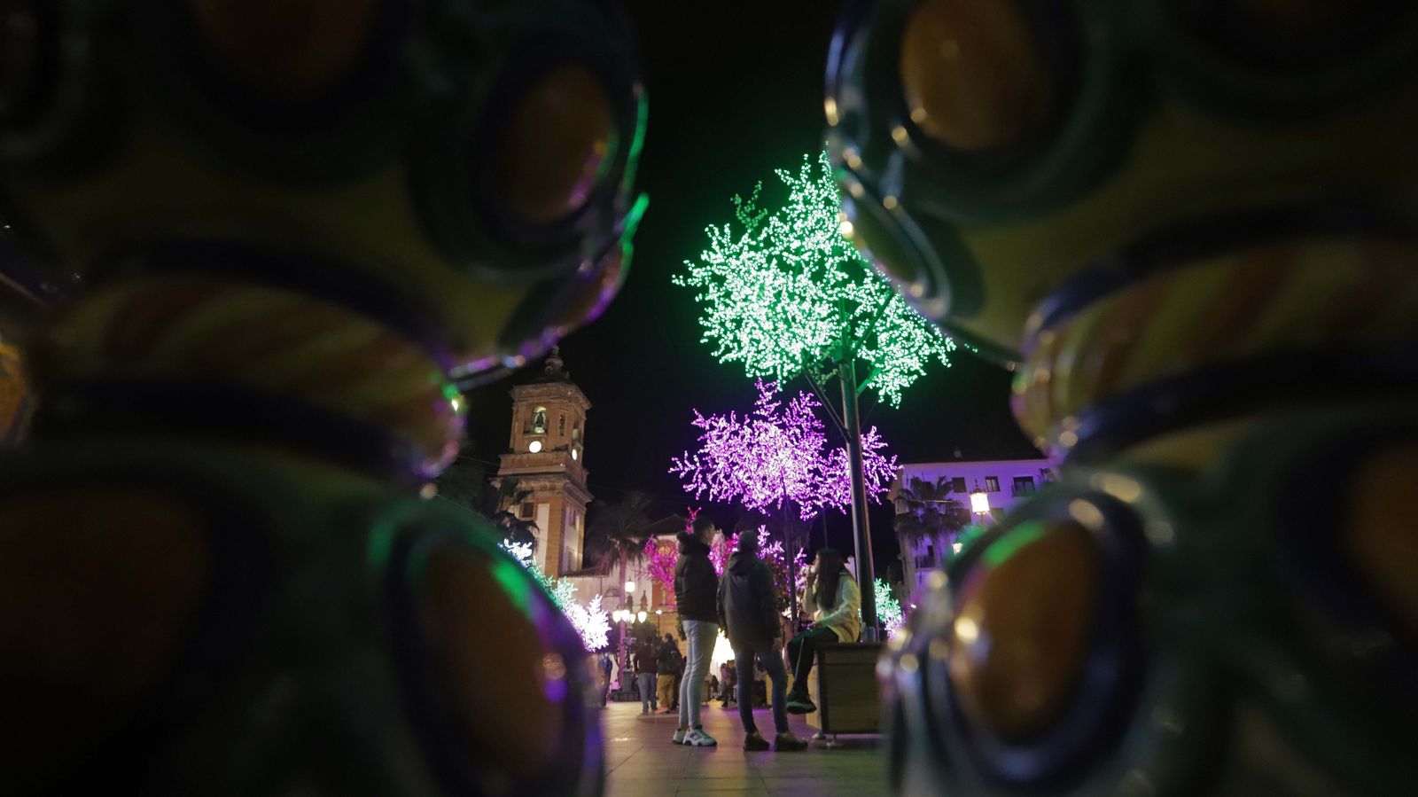 Fotos del encendido del alumbrado navideño en Algeciras